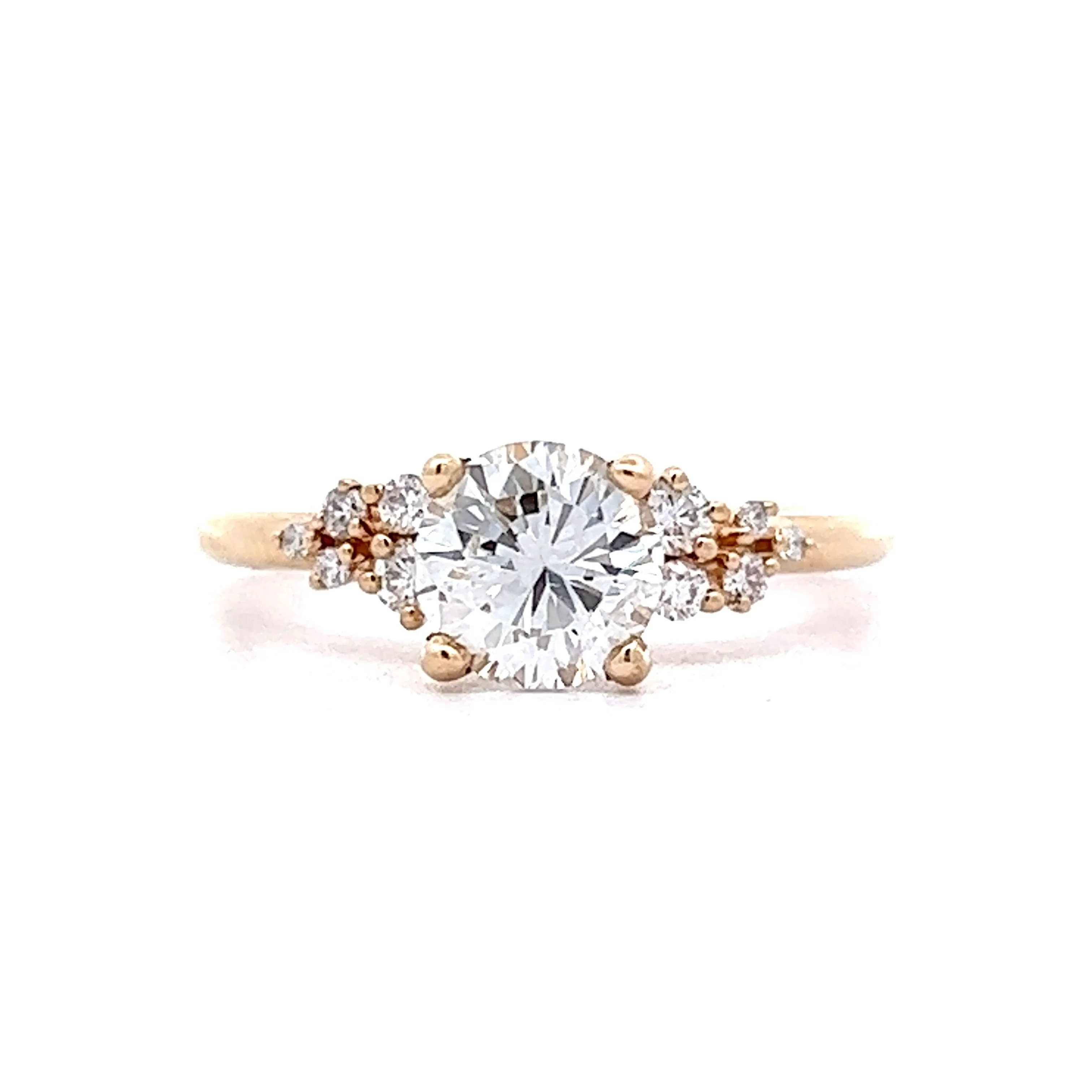 .87 Solitaire Diamond Engagement Ring in 14k Yellow Gold