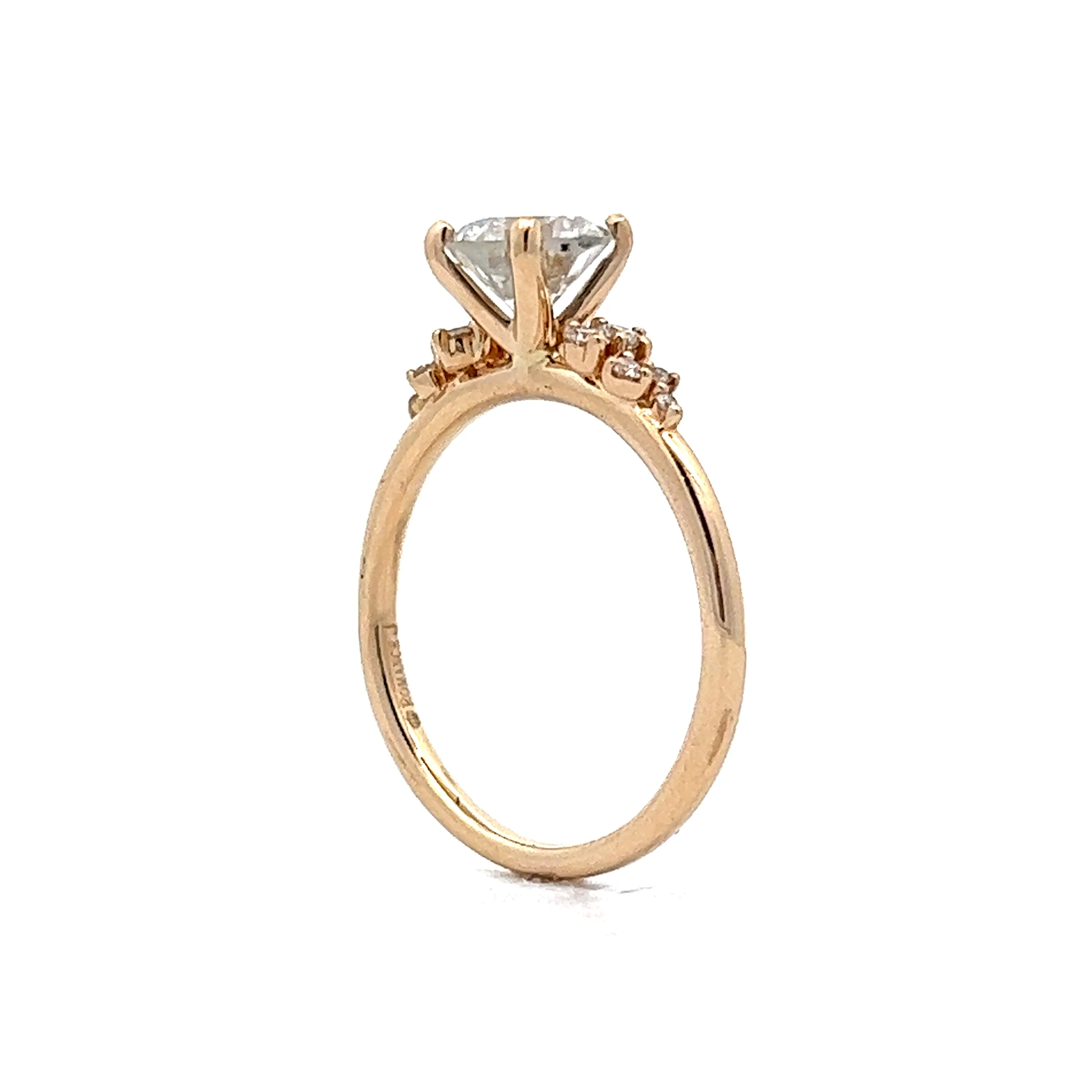.87 Solitaire Diamond Engagement Ring in 14k Yellow Gold - Image 5
