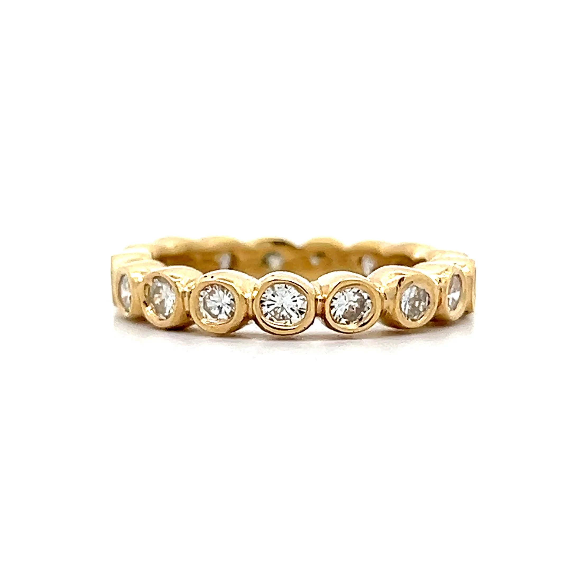 1.02 Bezel Diamond Eternity Band in 18k - Image 2