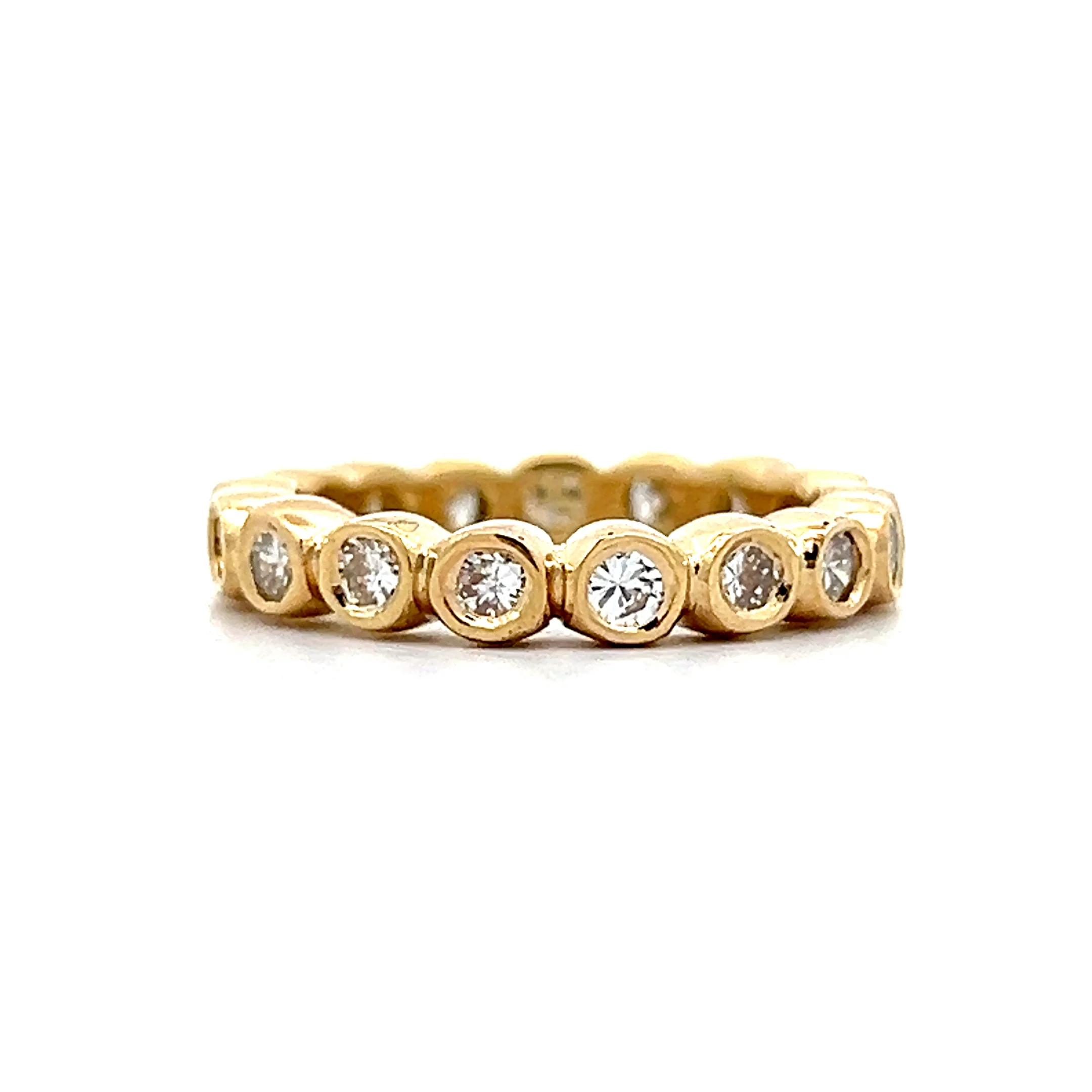 1.02 Bezel Diamond Eternity Band in 18k - Image 3