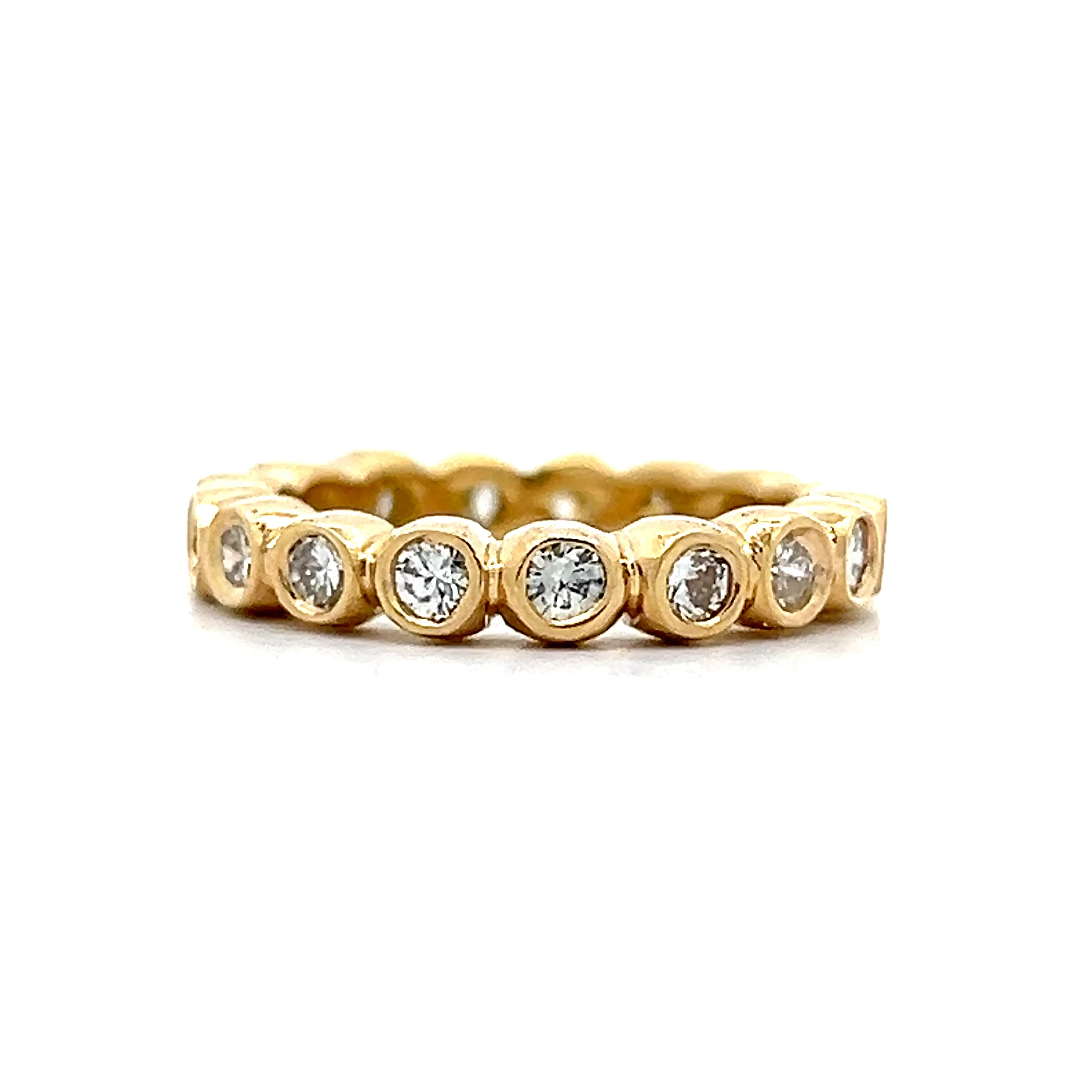 1.02 Bezel Diamond Eternity Band in 18k - Image 4