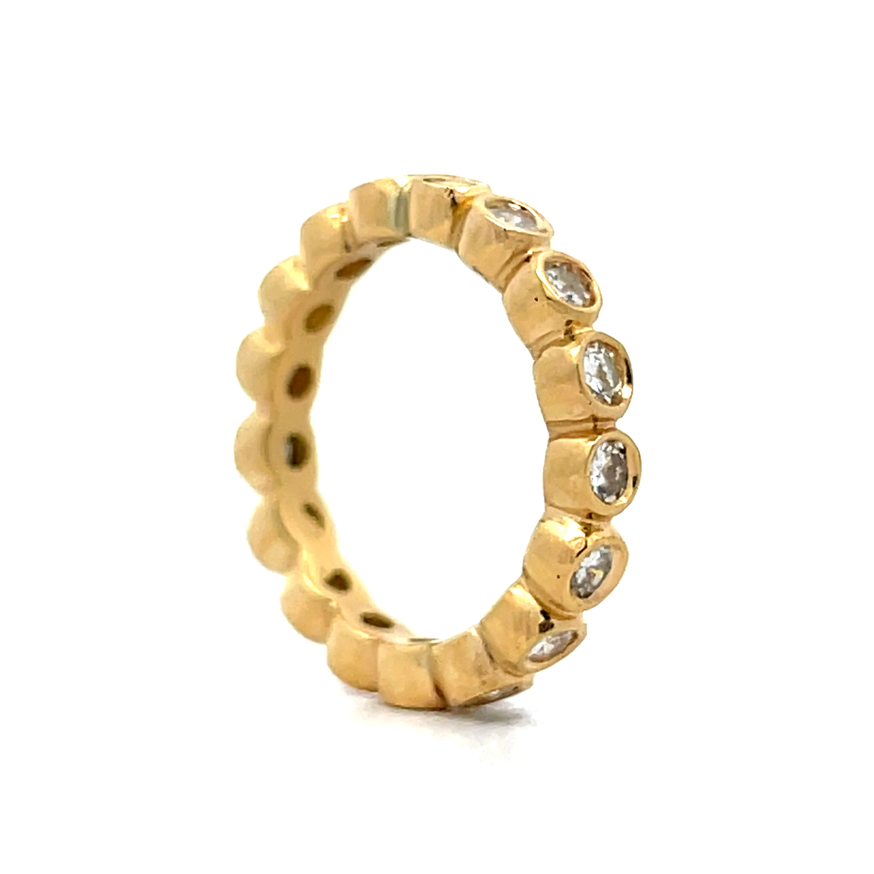 1.02 Bezel Diamond Eternity Band in 18k - Image 6