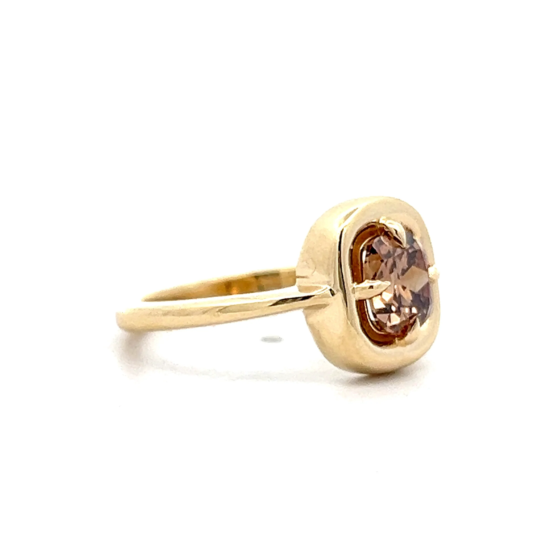 1.02 Cushion Cut Champagne Diamond in 14k - Image 3