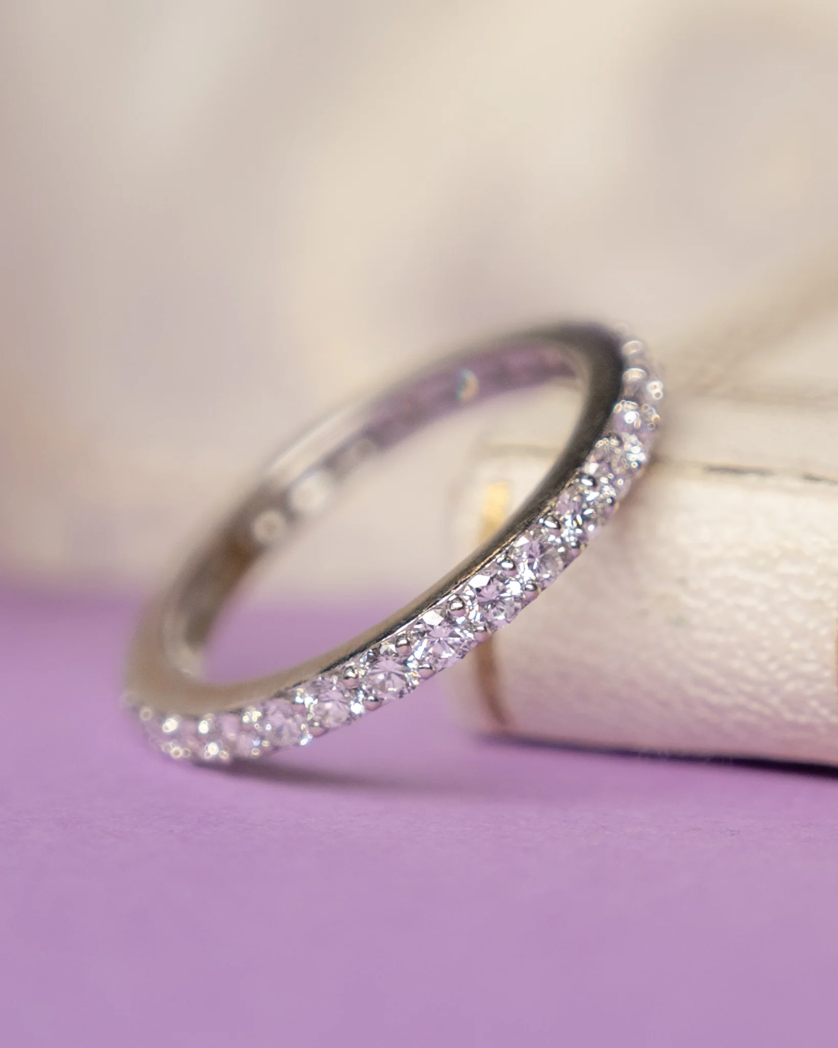 1.02 Diamond Eternity Wedding Band in 18k - Image 6