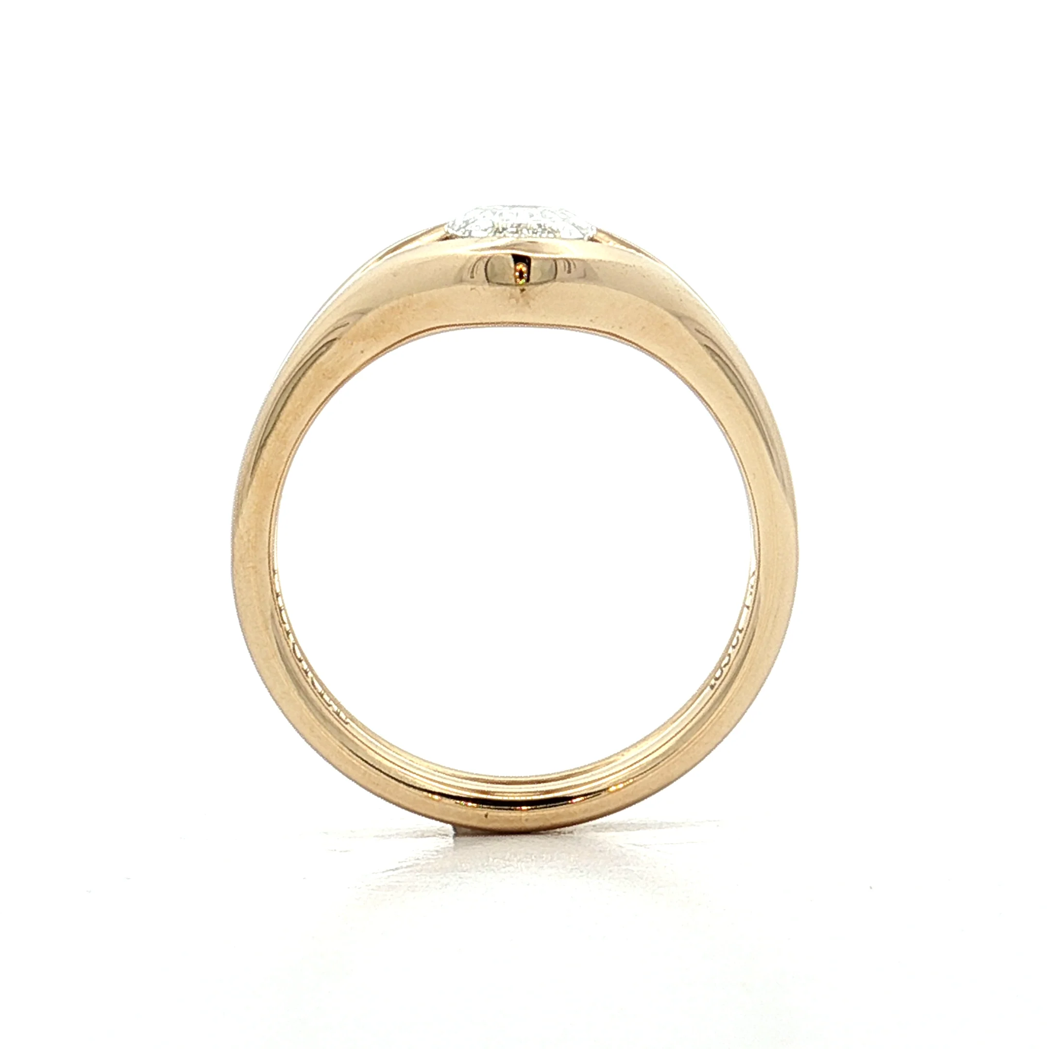 1.03 GIA Oval Step Cut Diamond Engagement Ring 14k - Image 4