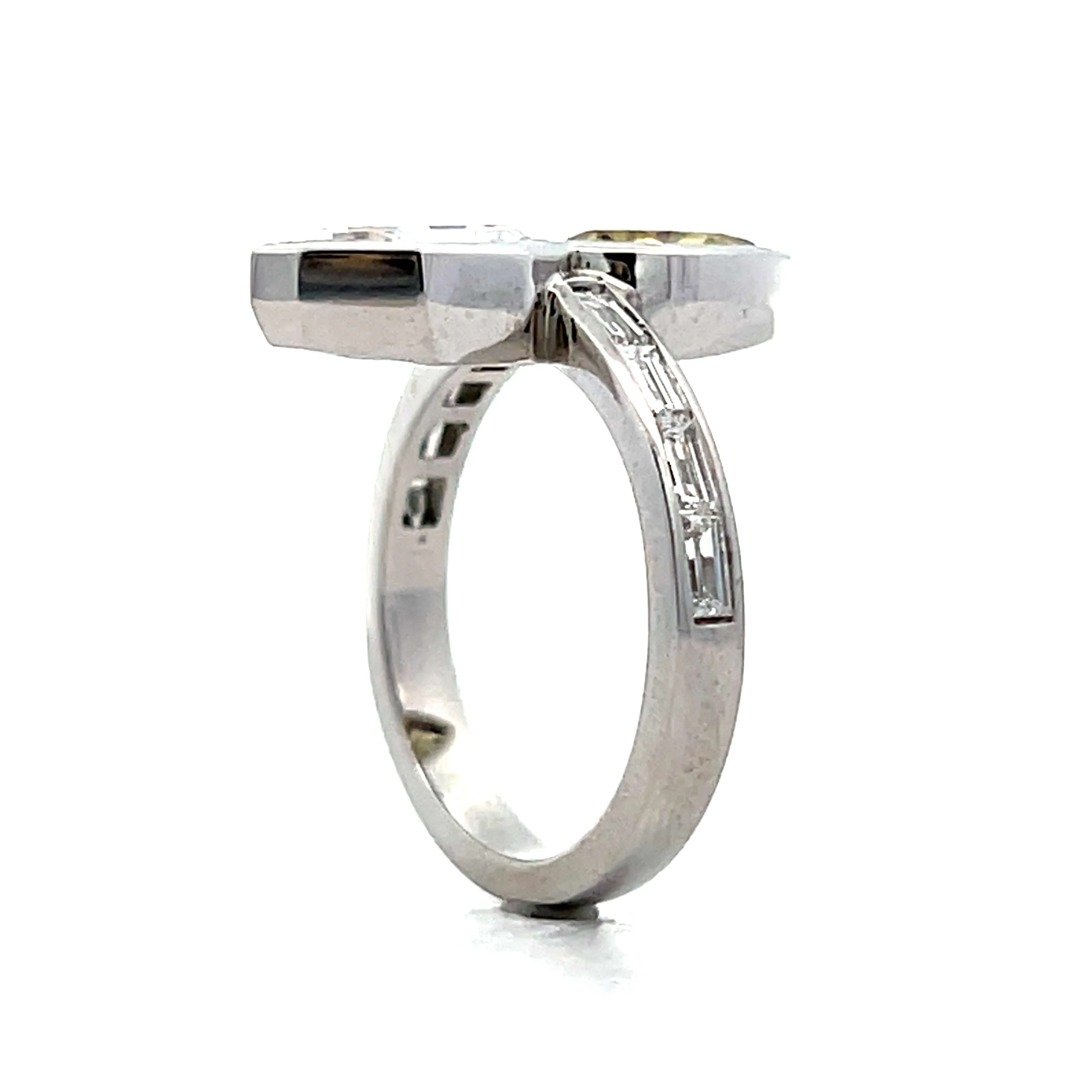1.03 Pear Diamond Toi Et Moi Engagement Ring Platinum - Image 5