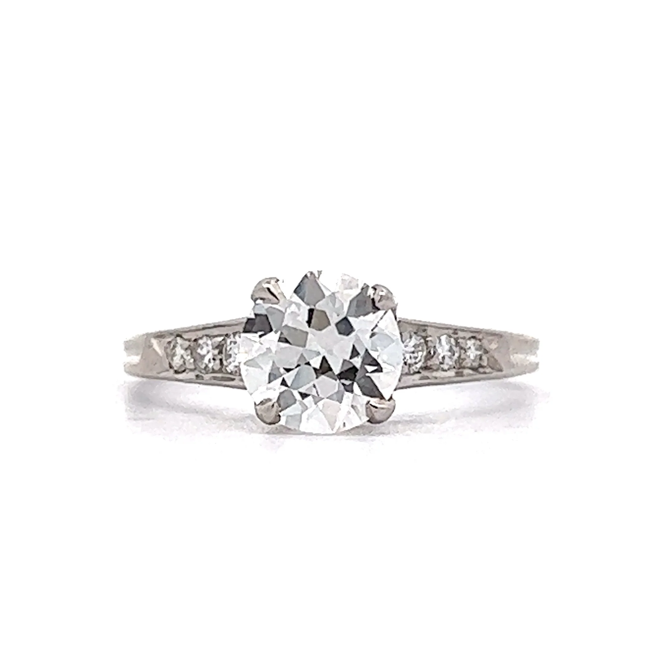 1.03 Vintage Tiffany & Co. Diamond Engagement Ring in Platinum