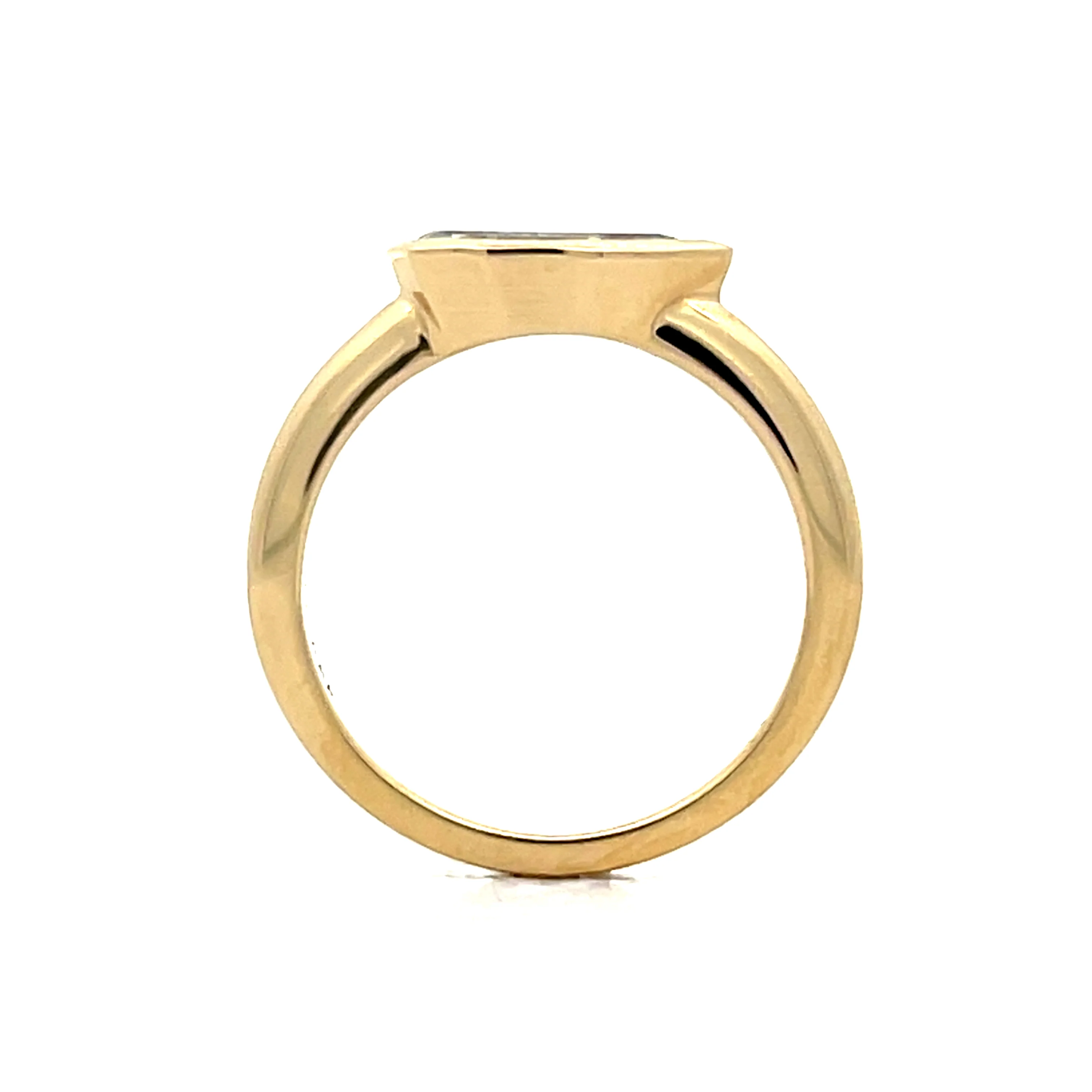 1.04 Step Pear Cut Diamond Engagement Ring 14k - Image 4