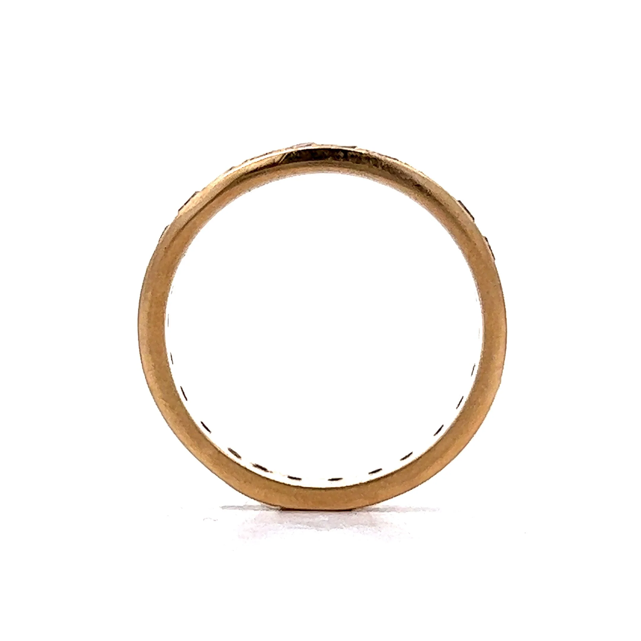 Vintage Diamond Eternity Wedding Band in 14k Yellow Gold - Image 4