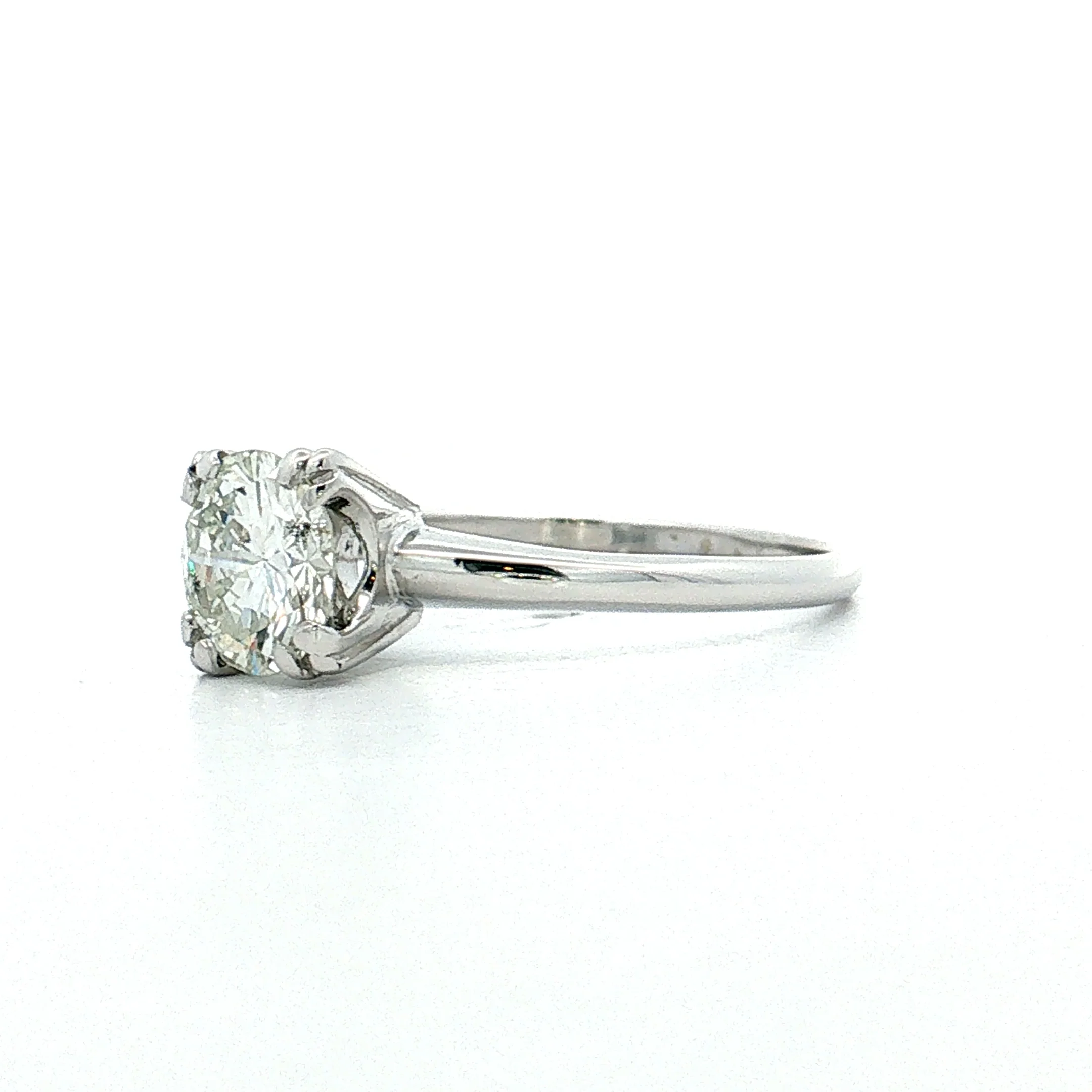 1.06 Transitional Diamond Engagement Ring 14k White Gold - Image 2