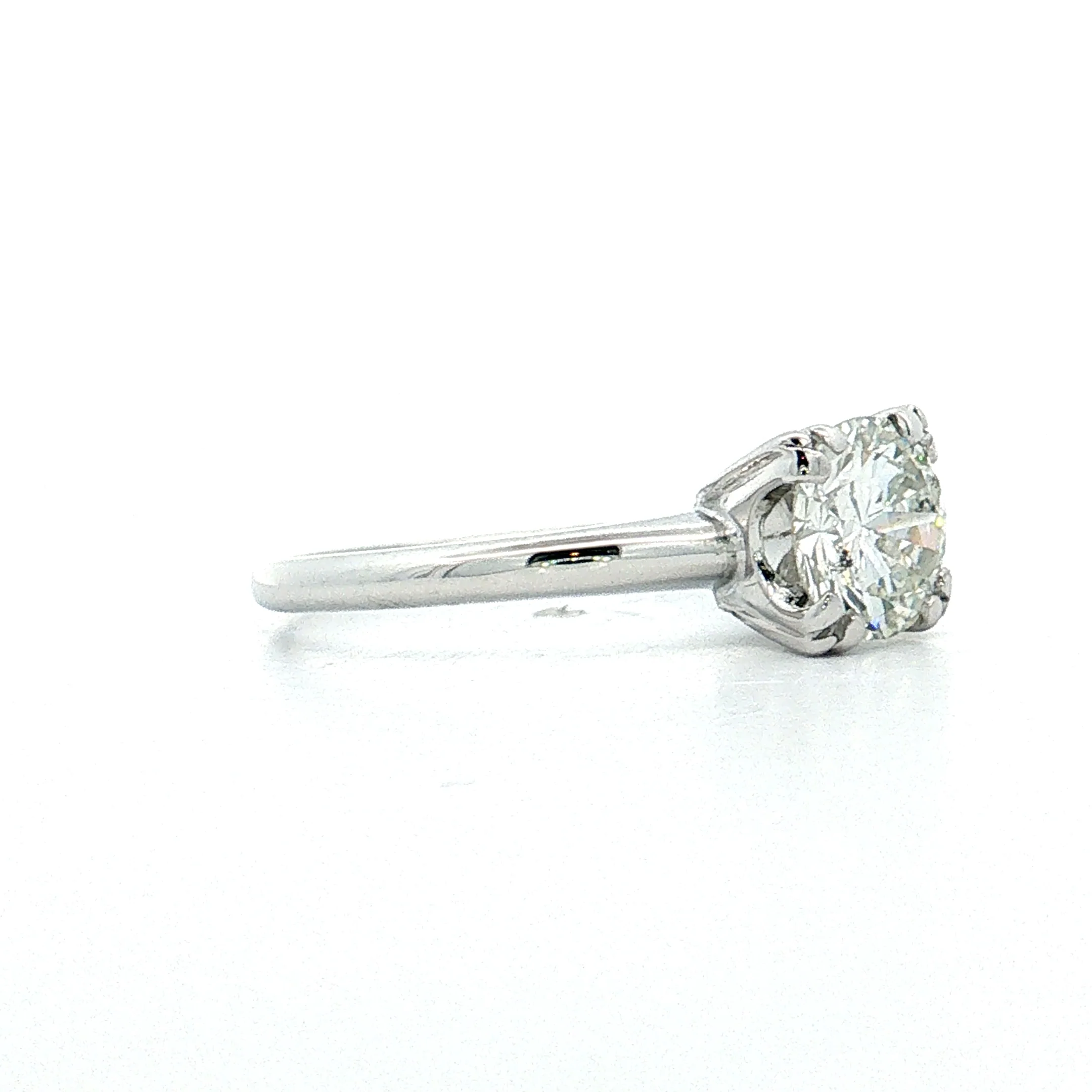 1.06 Transitional Diamond Engagement Ring 14k White Gold - Image 3