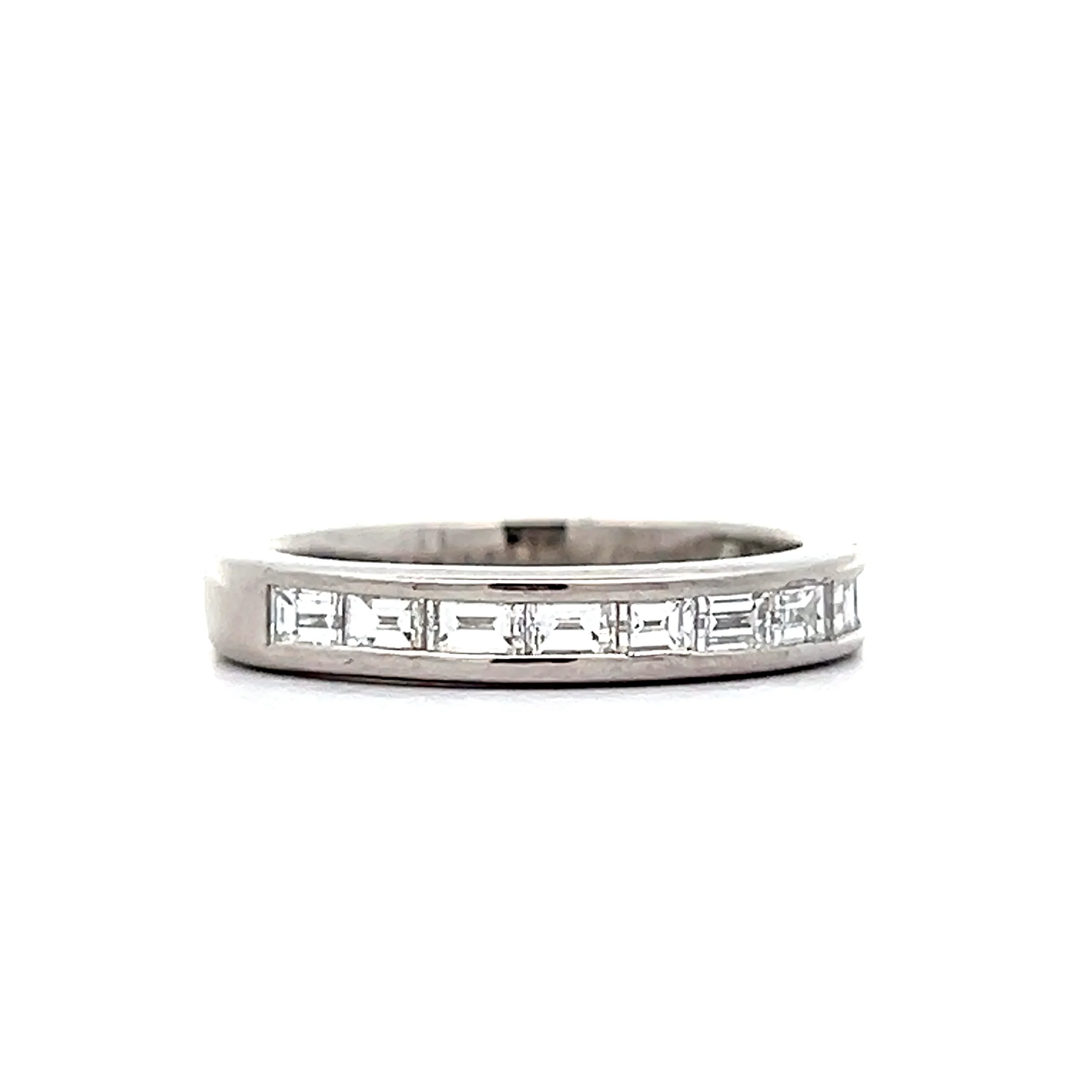 1.07 Baguette Diamond Wedding Band in Platinum - Image 3