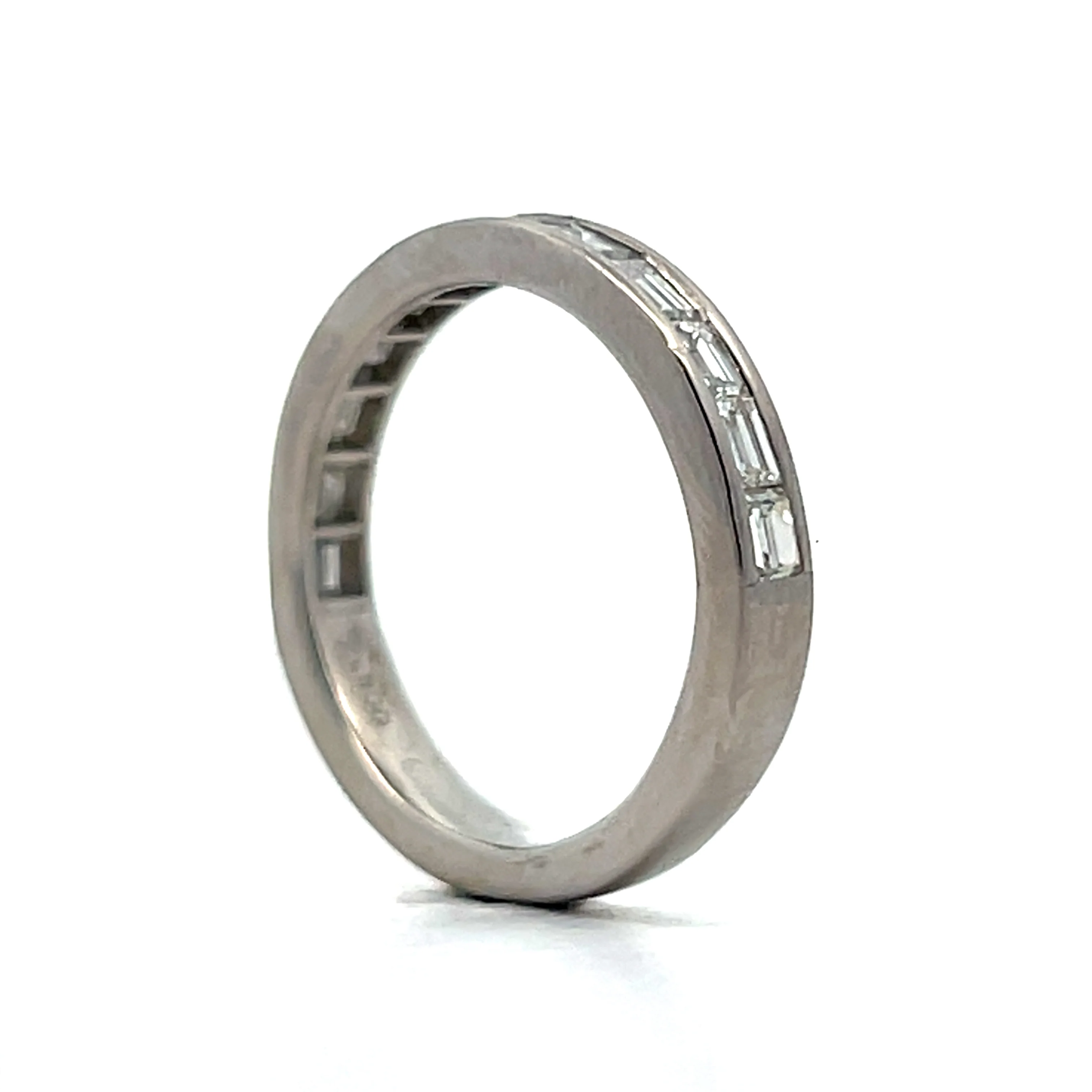 1.07 Baguette Diamond Wedding Band in Platinum - Image 5