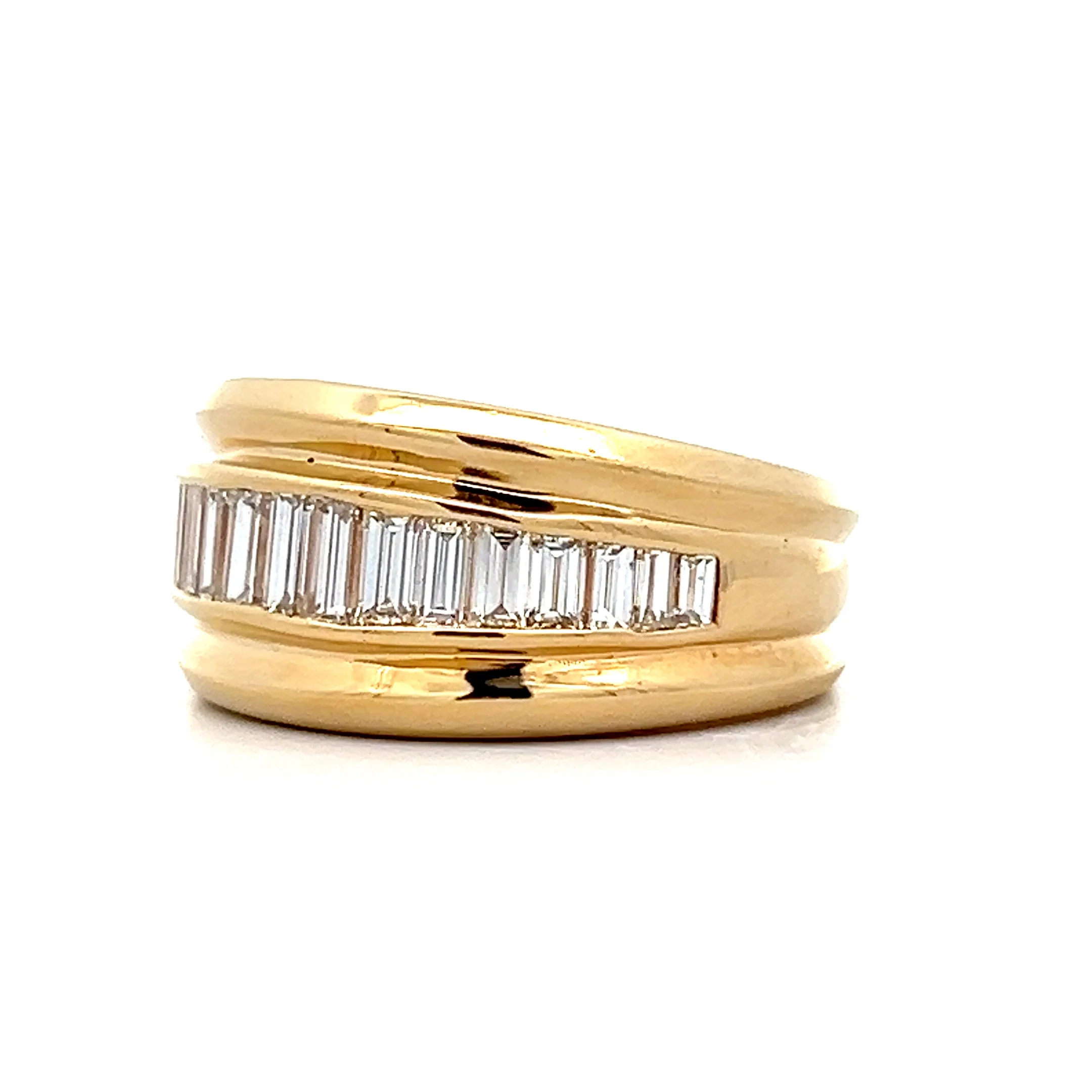 1.08 Baguette Diamond Stacking Ring in 14k - Image 2