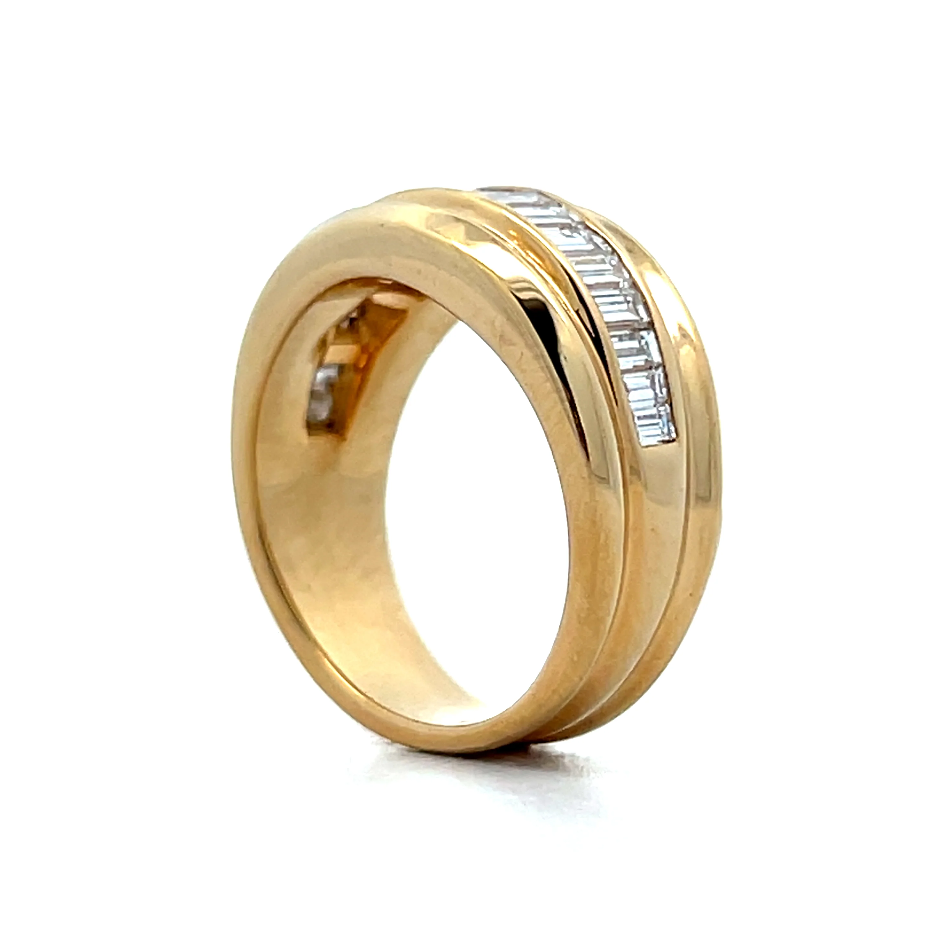 1.08 Baguette Diamond Stacking Ring in 14k - Image 5
