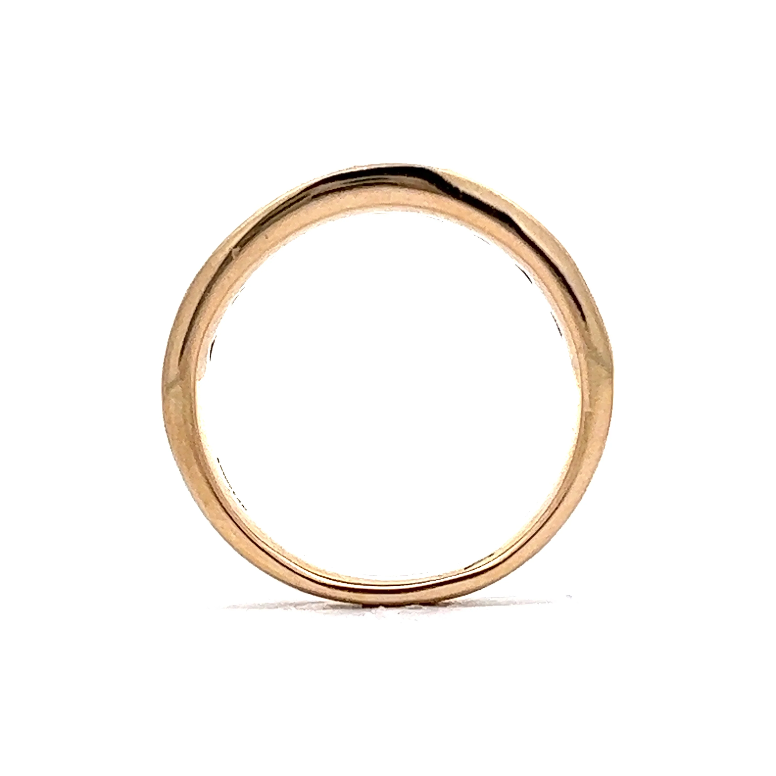 1.08 Channel Set Diamond Wedding Band in 14k Yellow Gold - Image 4