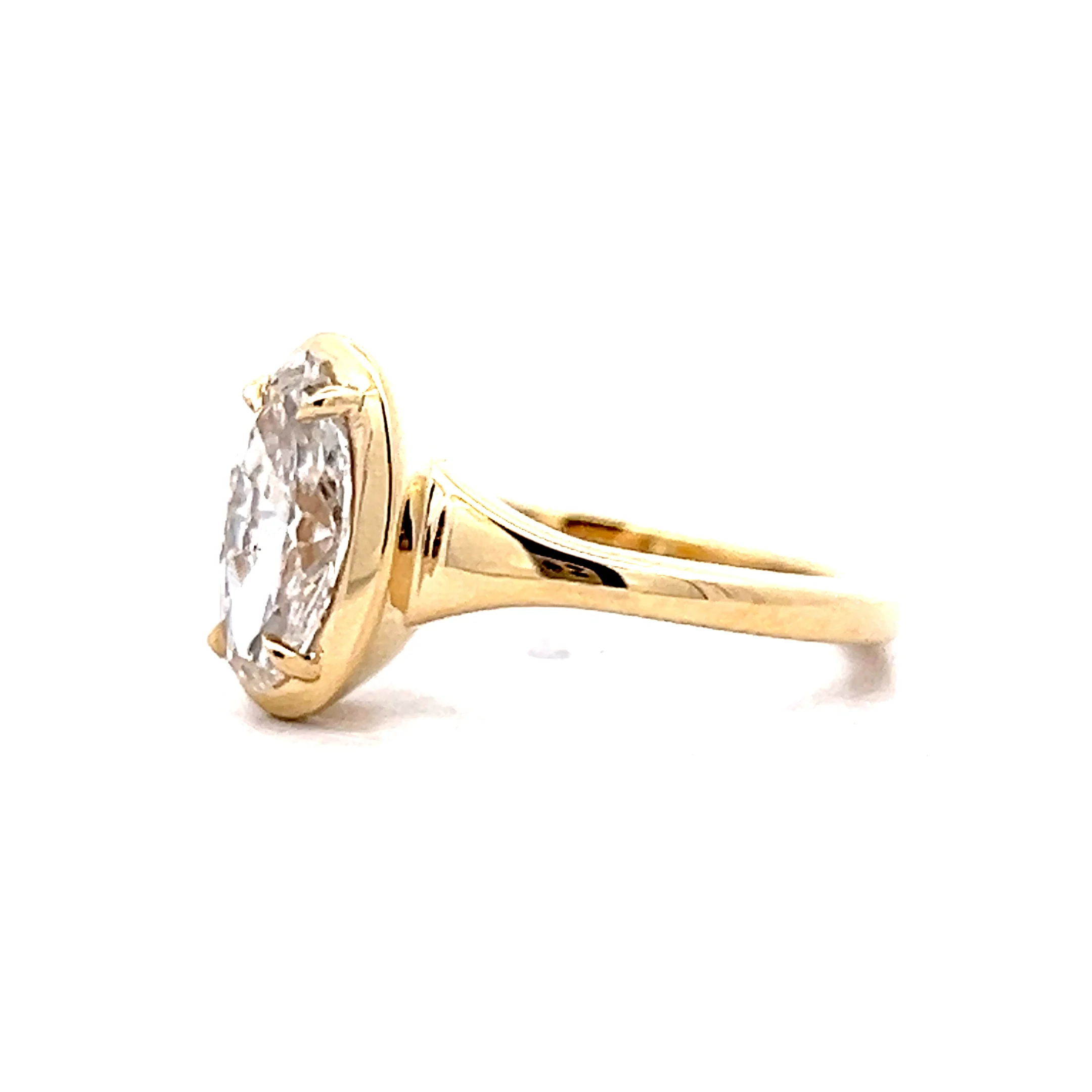 1.09 Marquise Diamond Engagement Ring in 14k - Image 2