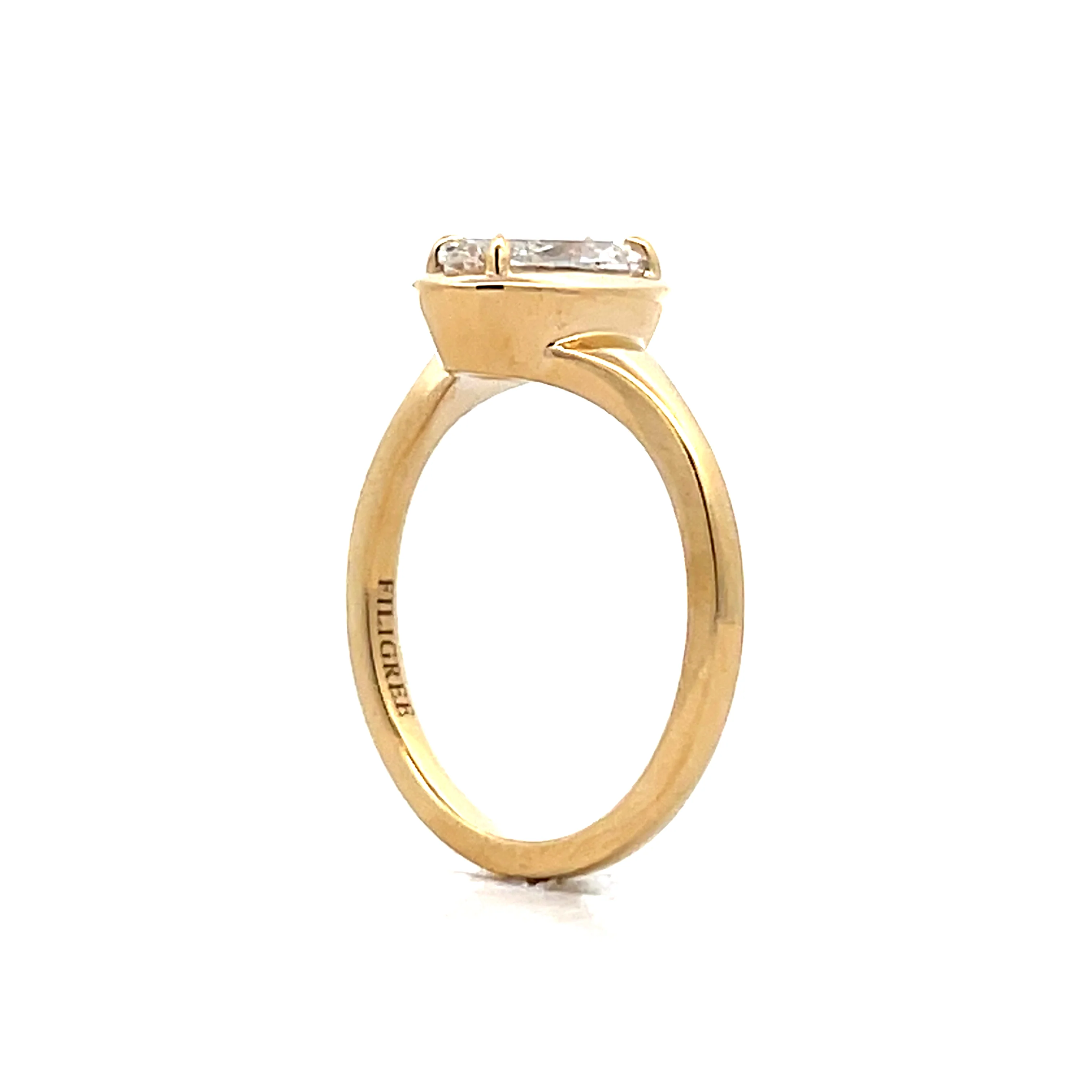 1.09 Marquise Diamond Engagement Ring in 14k - Image 5