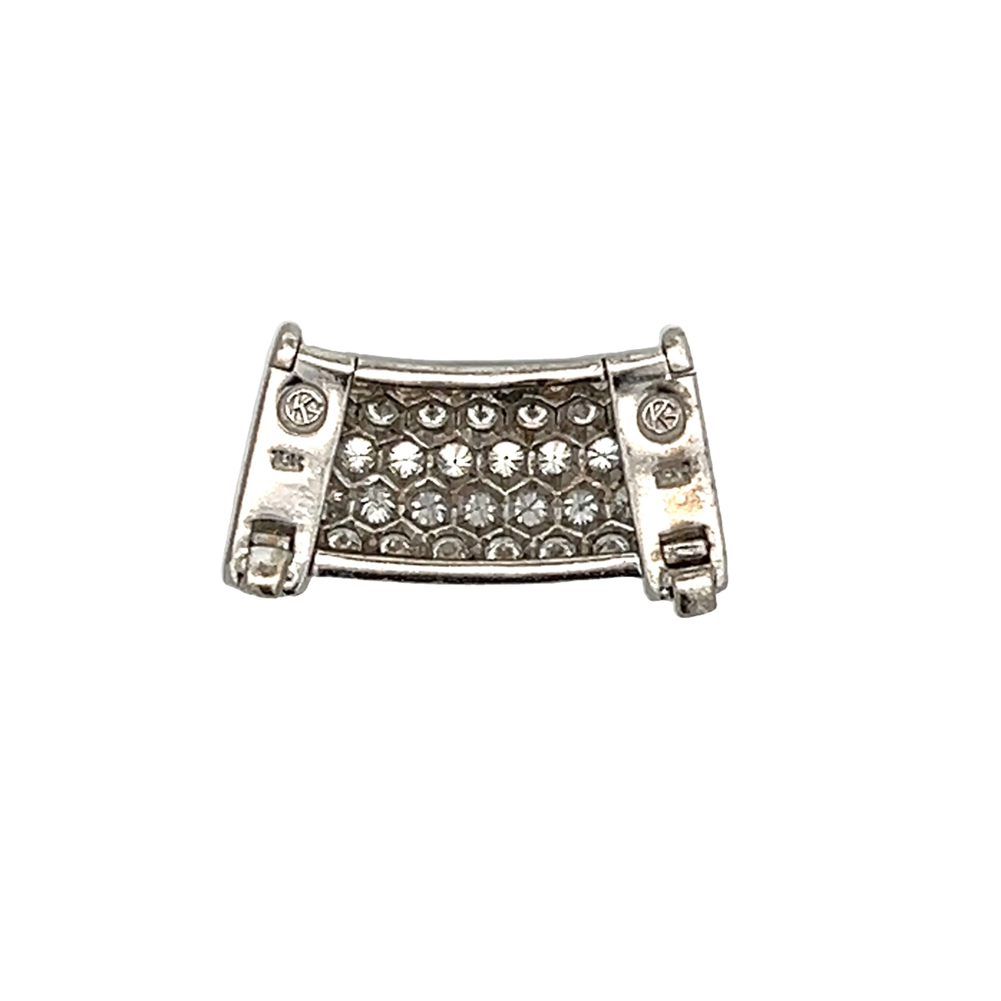 1.10 Diamond Pendant Slider in 18k White Gold - Image 2