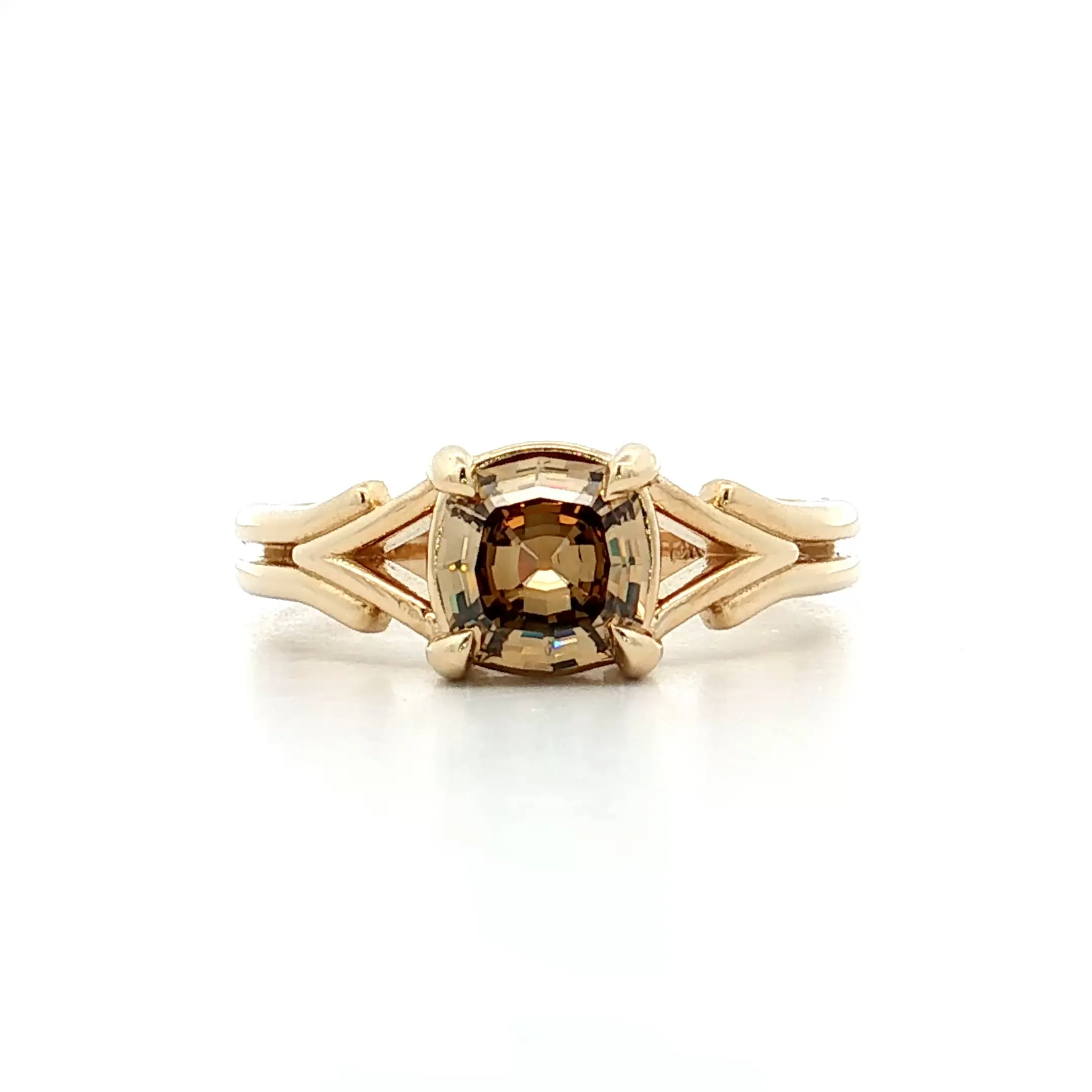 1.10 GIA Step Cushion Diamond Engagement Ring 14k