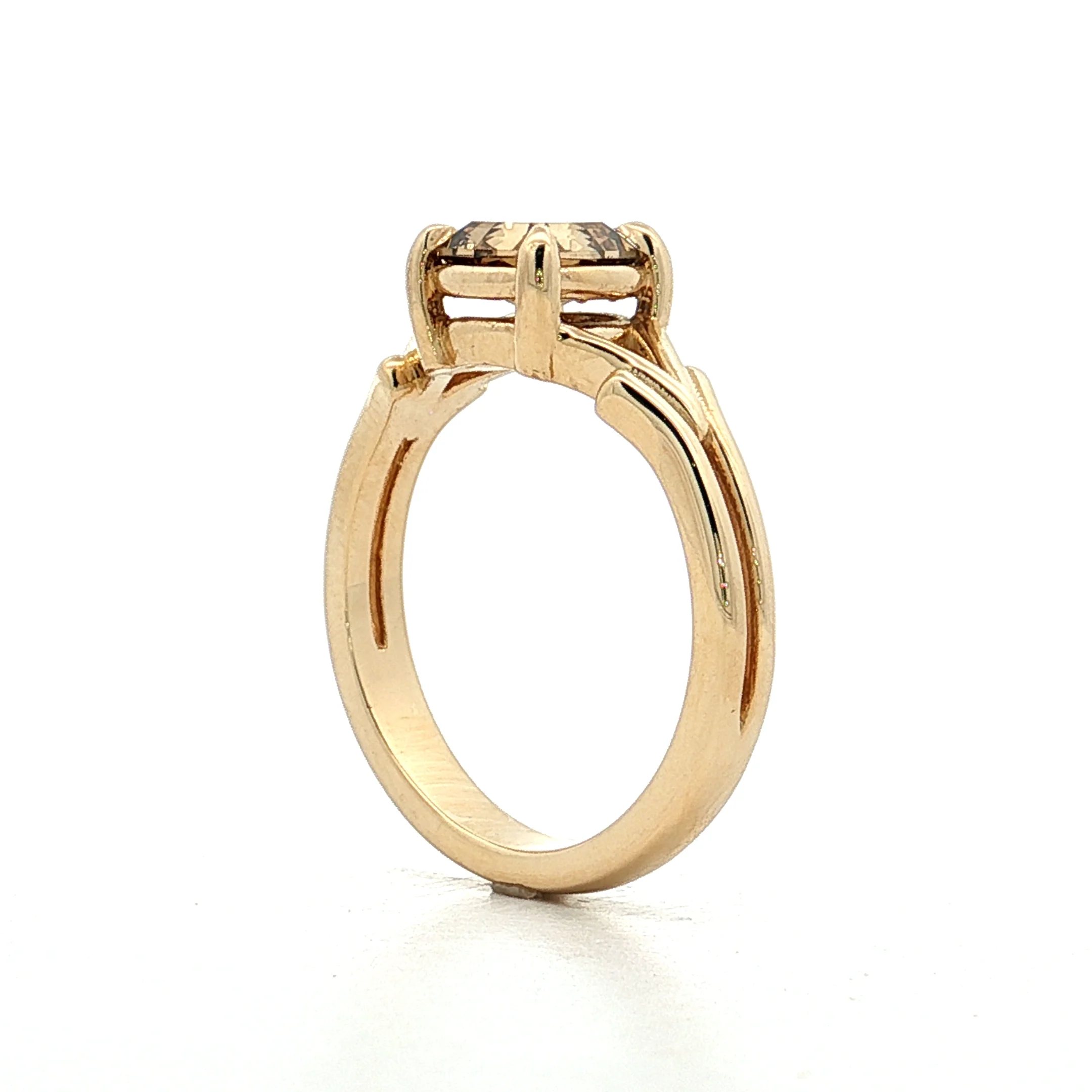 1.10 GIA Step Cushion Diamond Engagement Ring 14k - Image 5