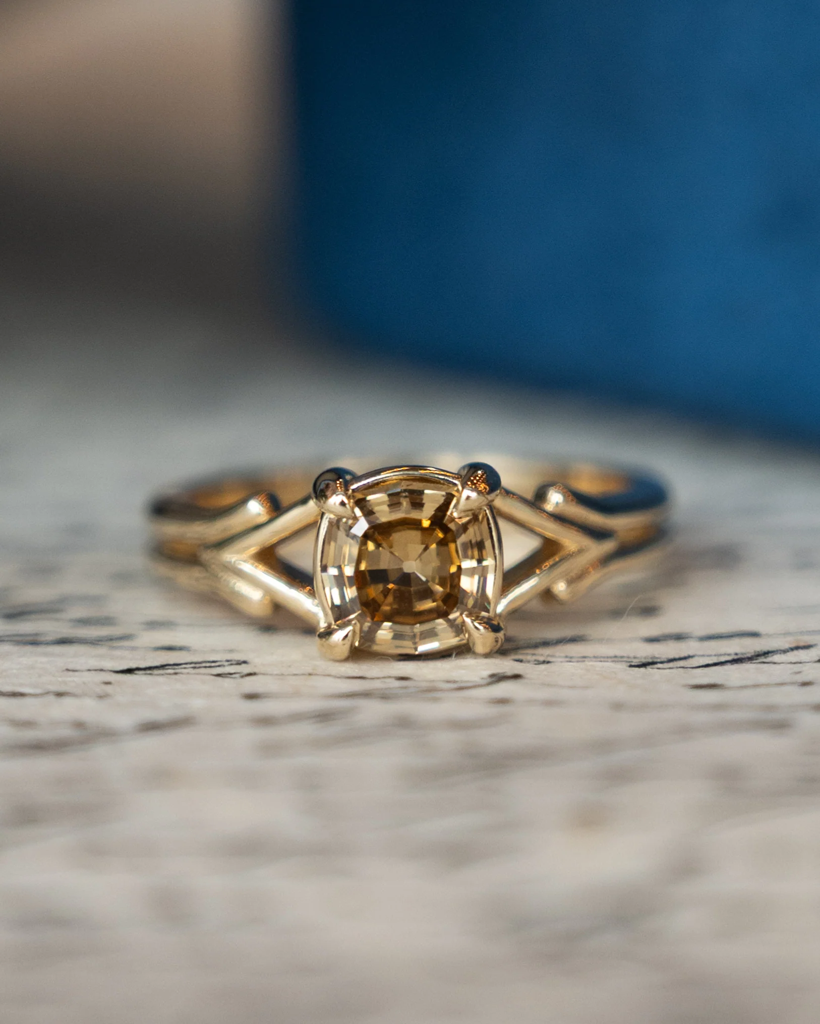 1.10 GIA Step Cushion Diamond Engagement Ring 14k - Image 6