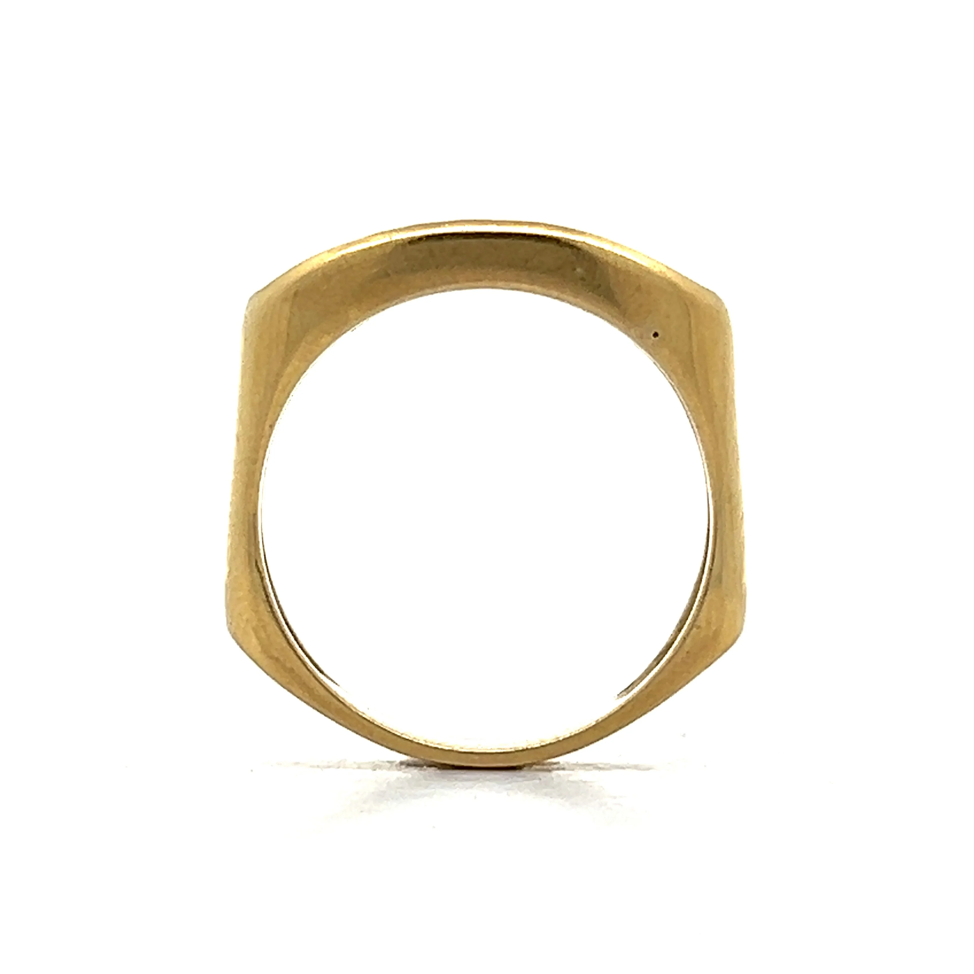 1.12 Emerald Cut Sapphire Stacking Ring in 18k - Image 4