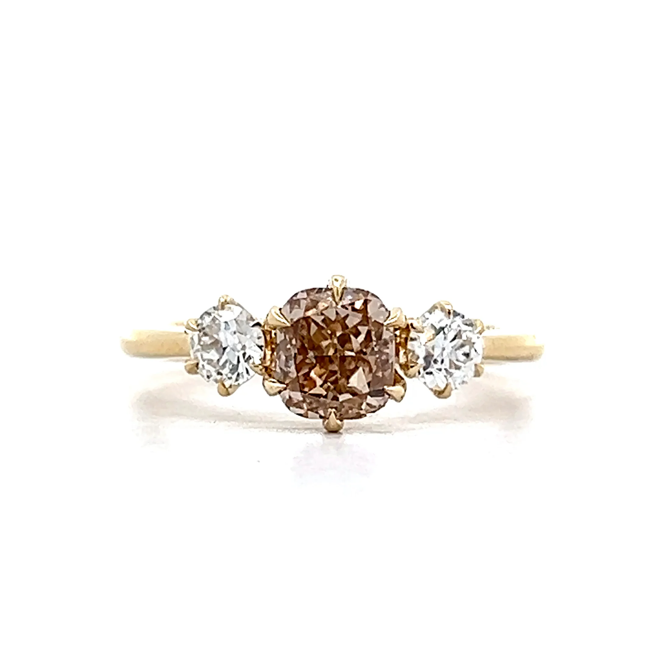 1.13 Cushion Diamond  Engagement Ring in 14k