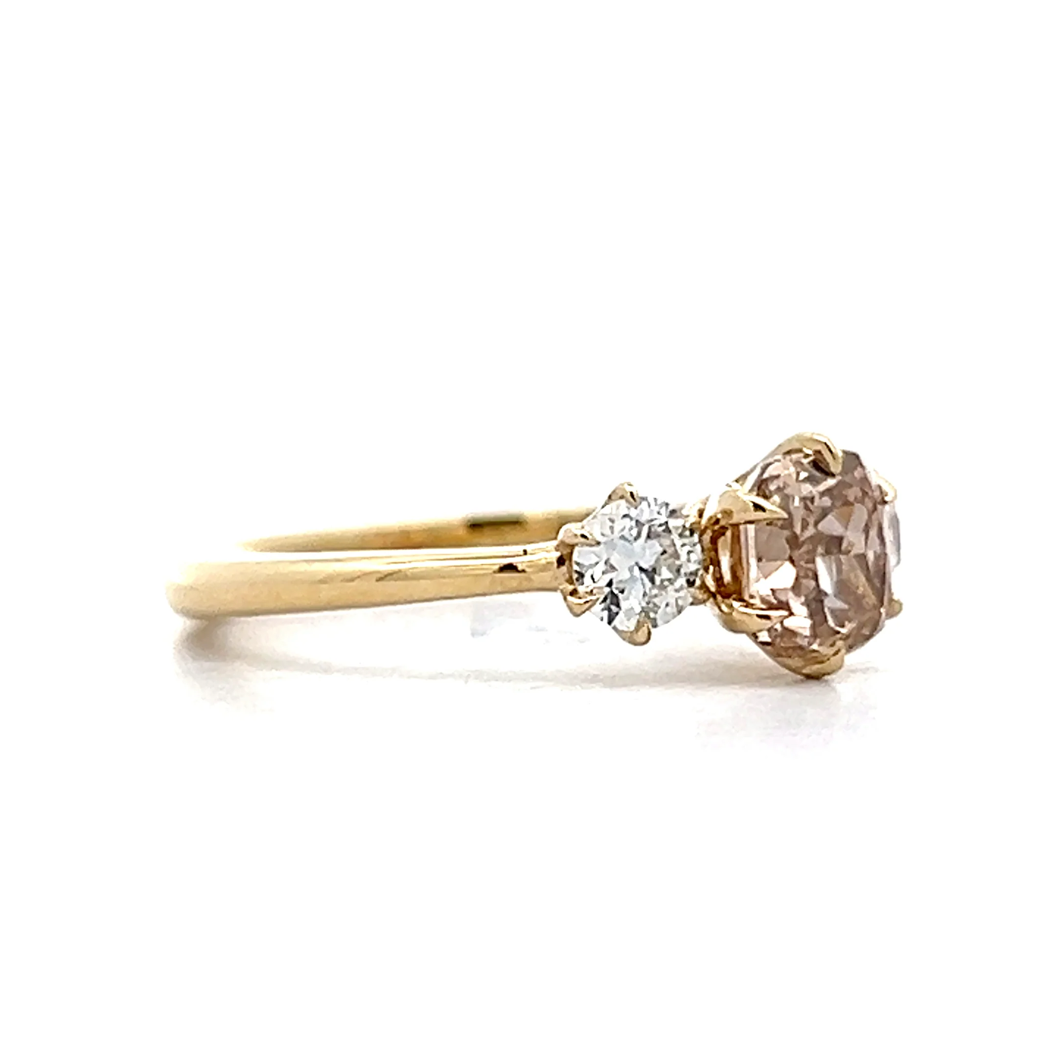 1.13 Cushion Diamond  Engagement Ring in 14k - Image 3