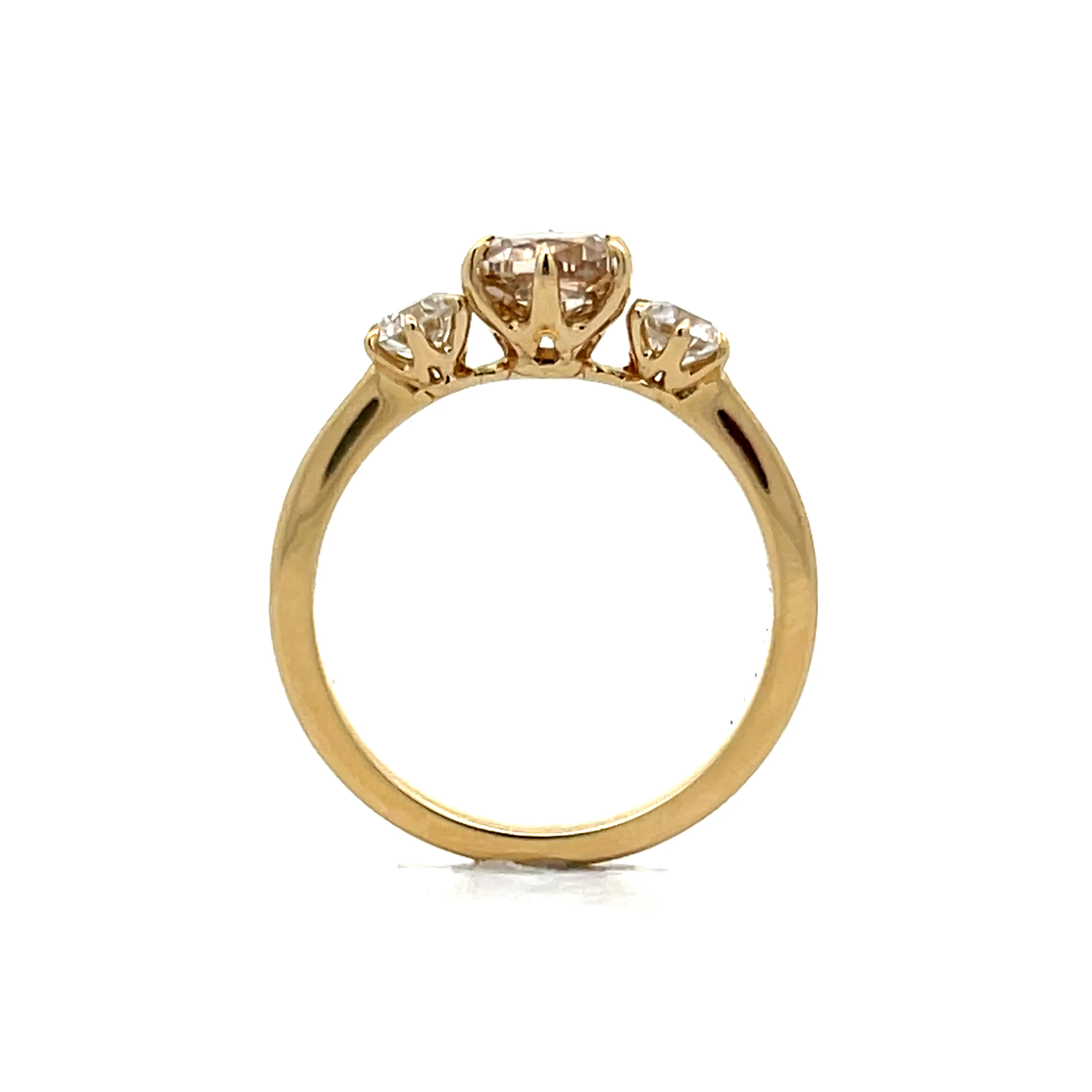 1.13 Cushion Diamond  Engagement Ring in 14k - Image 4