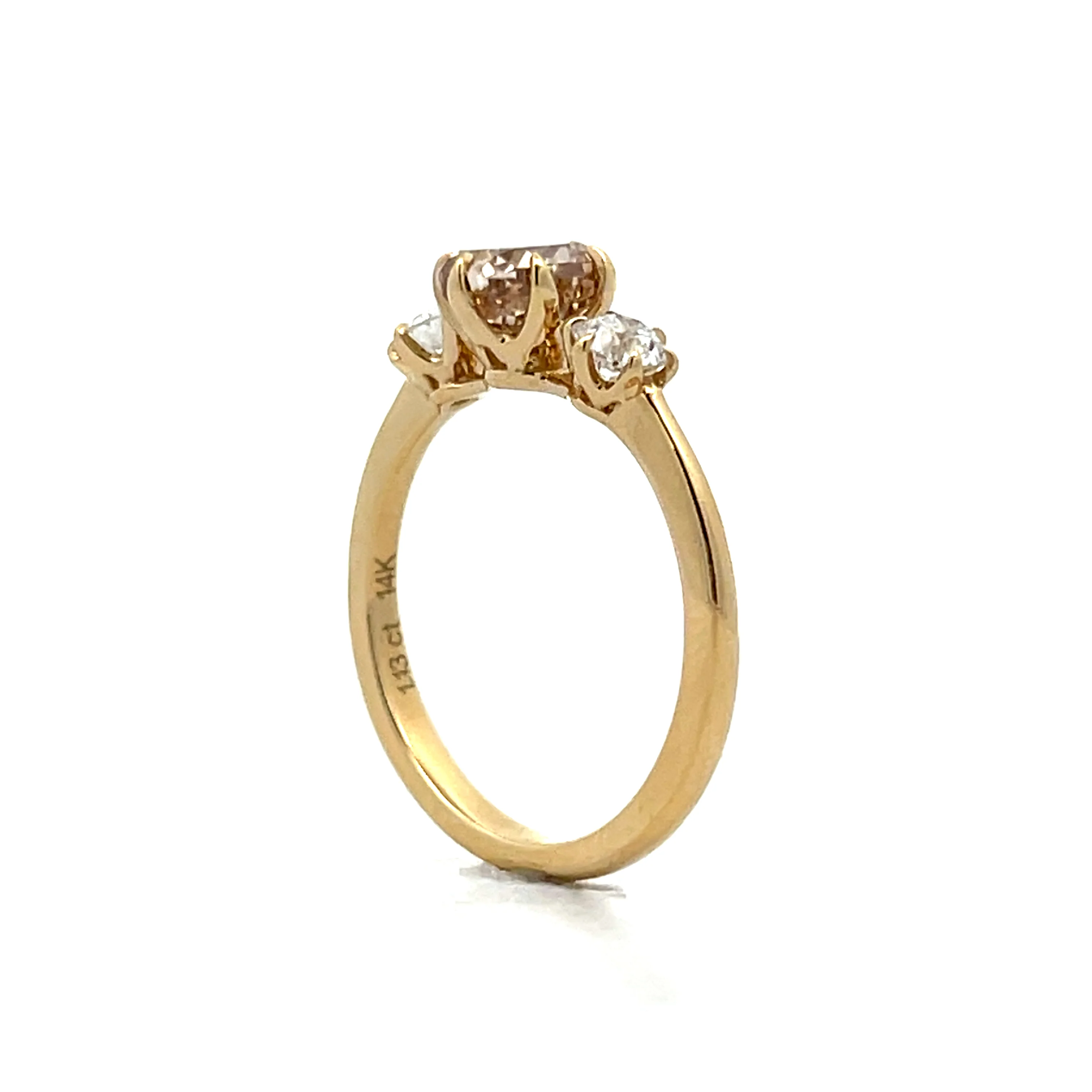 1.13 Cushion Diamond  Engagement Ring in 14k - Image 5