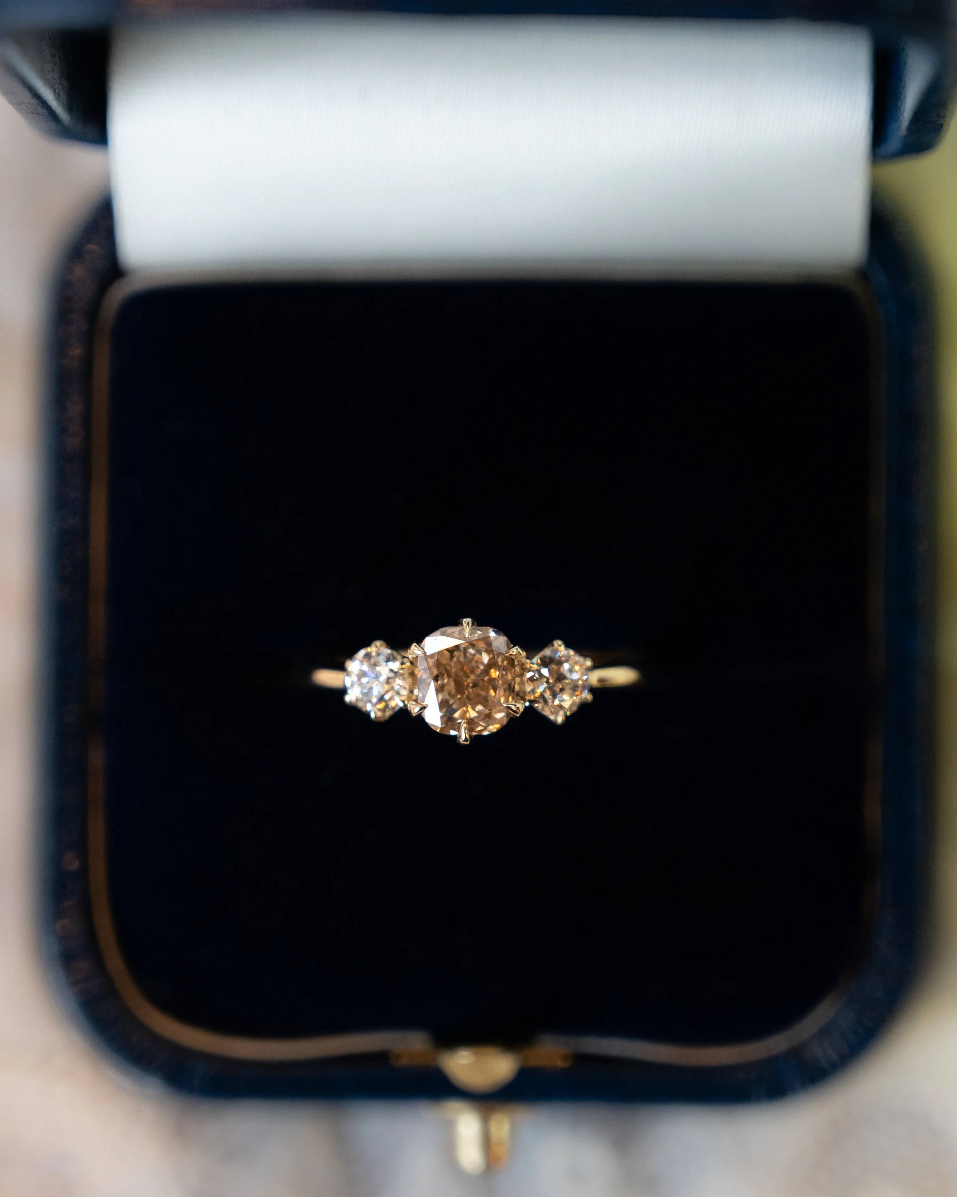 1.13 Cushion Diamond  Engagement Ring in 14k - Image 6