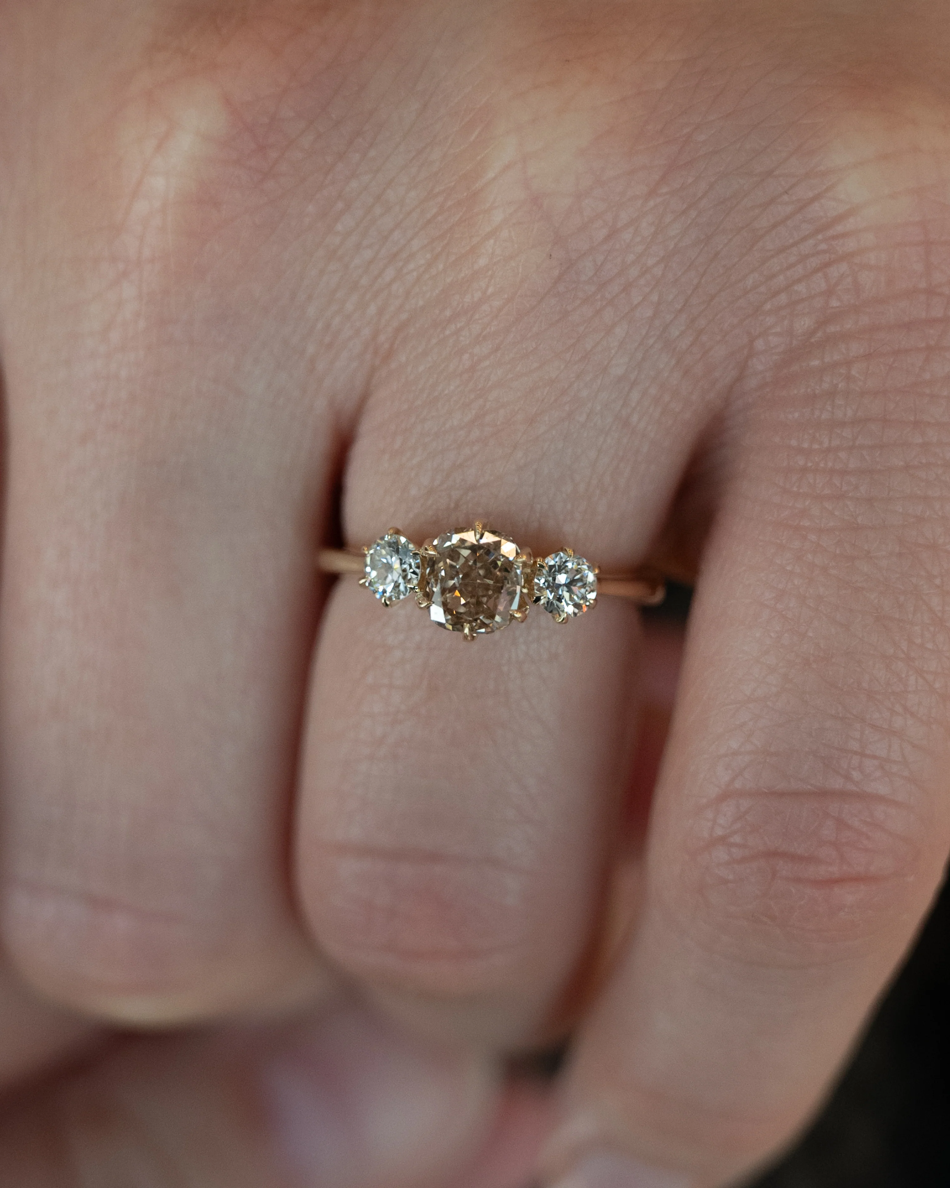 1.13 Cushion Diamond  Engagement Ring in 14k - Image 7