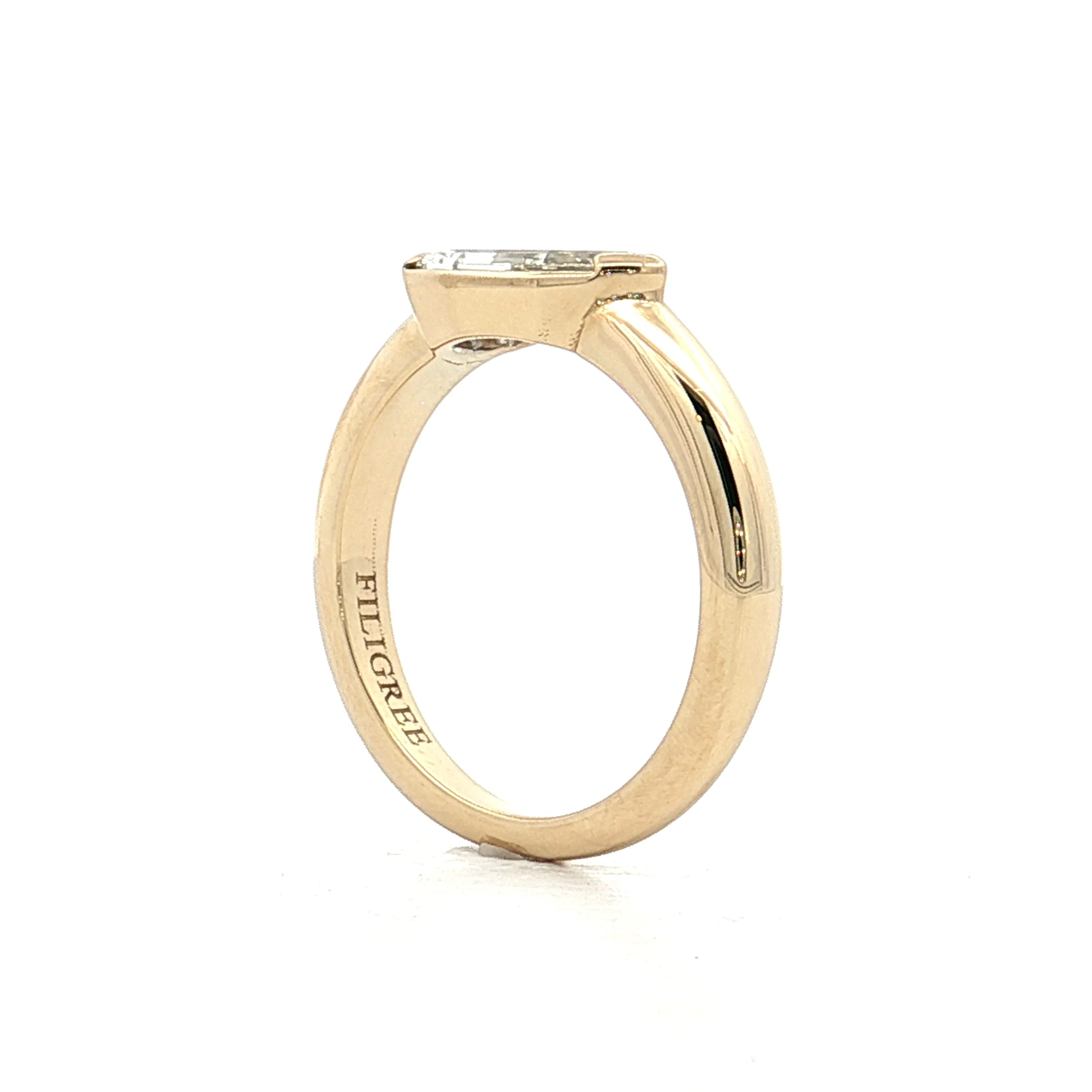 1.14 GIA Pear Step Cut Diamond Engagement Ring 14k - Image 5