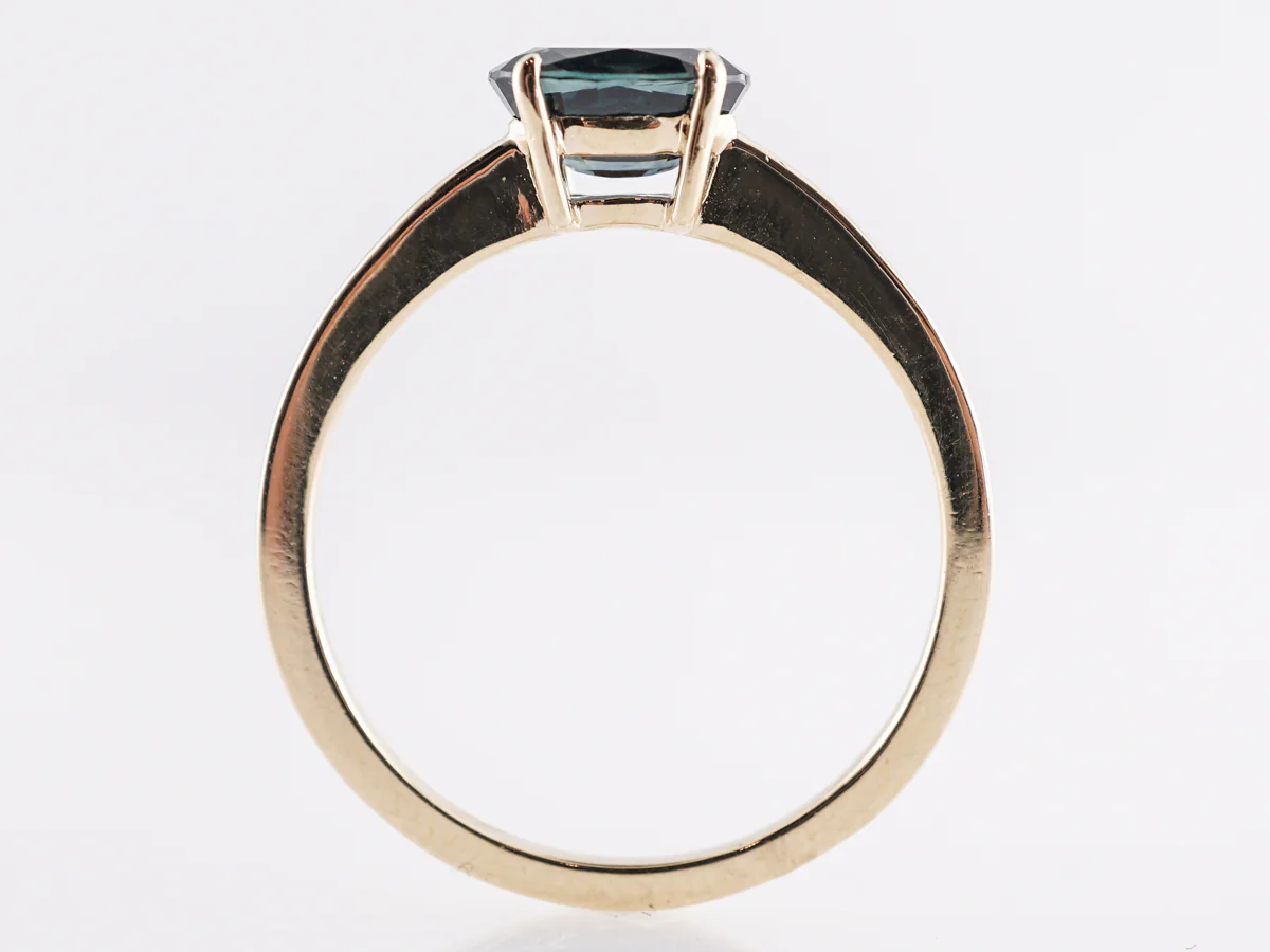 1.15 Carat Sapphire Engagement Ring in 14K Yellow Gold - Image 4
