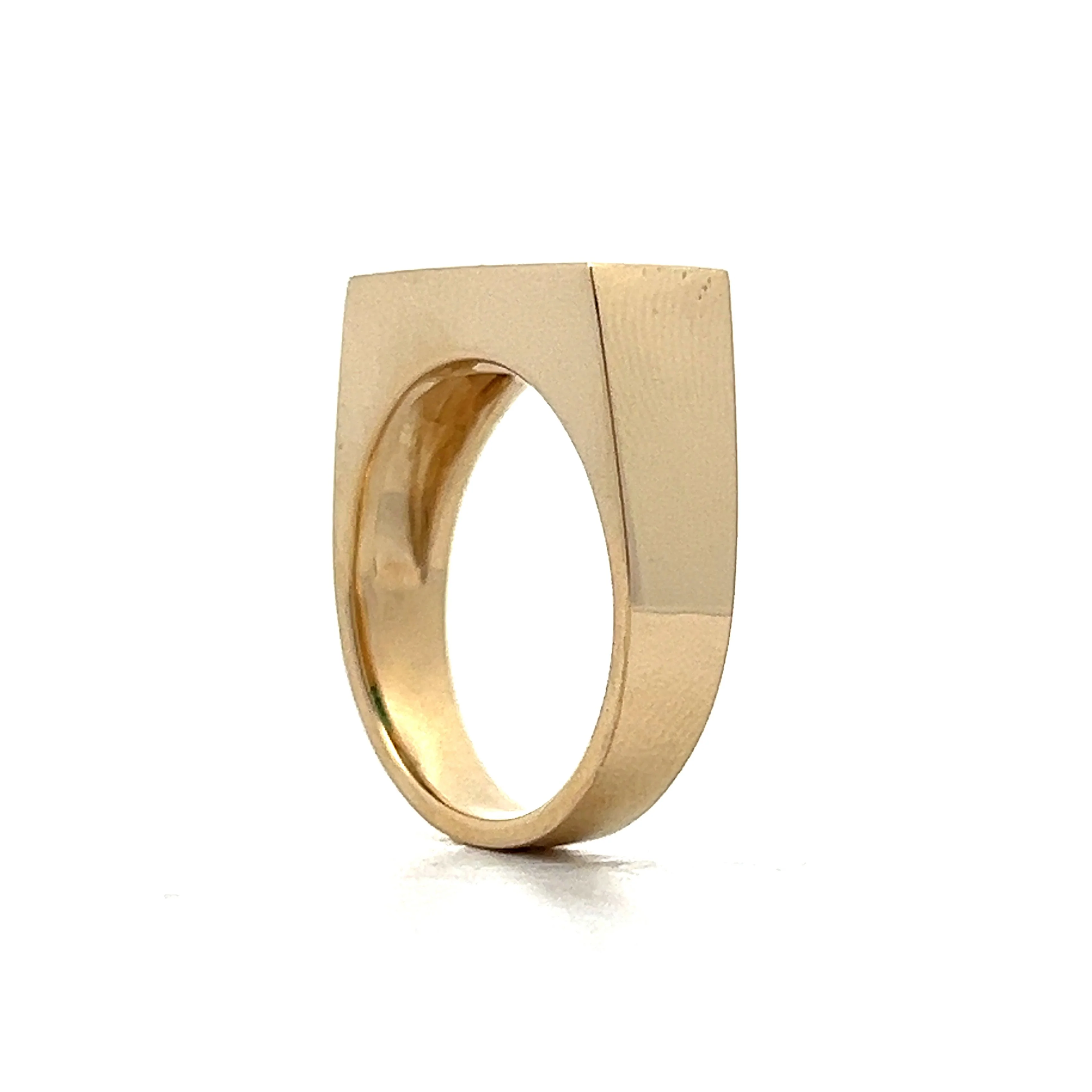 1.15 Green Tourmaline & Diamond Ring in Yellow Gold - Image 5