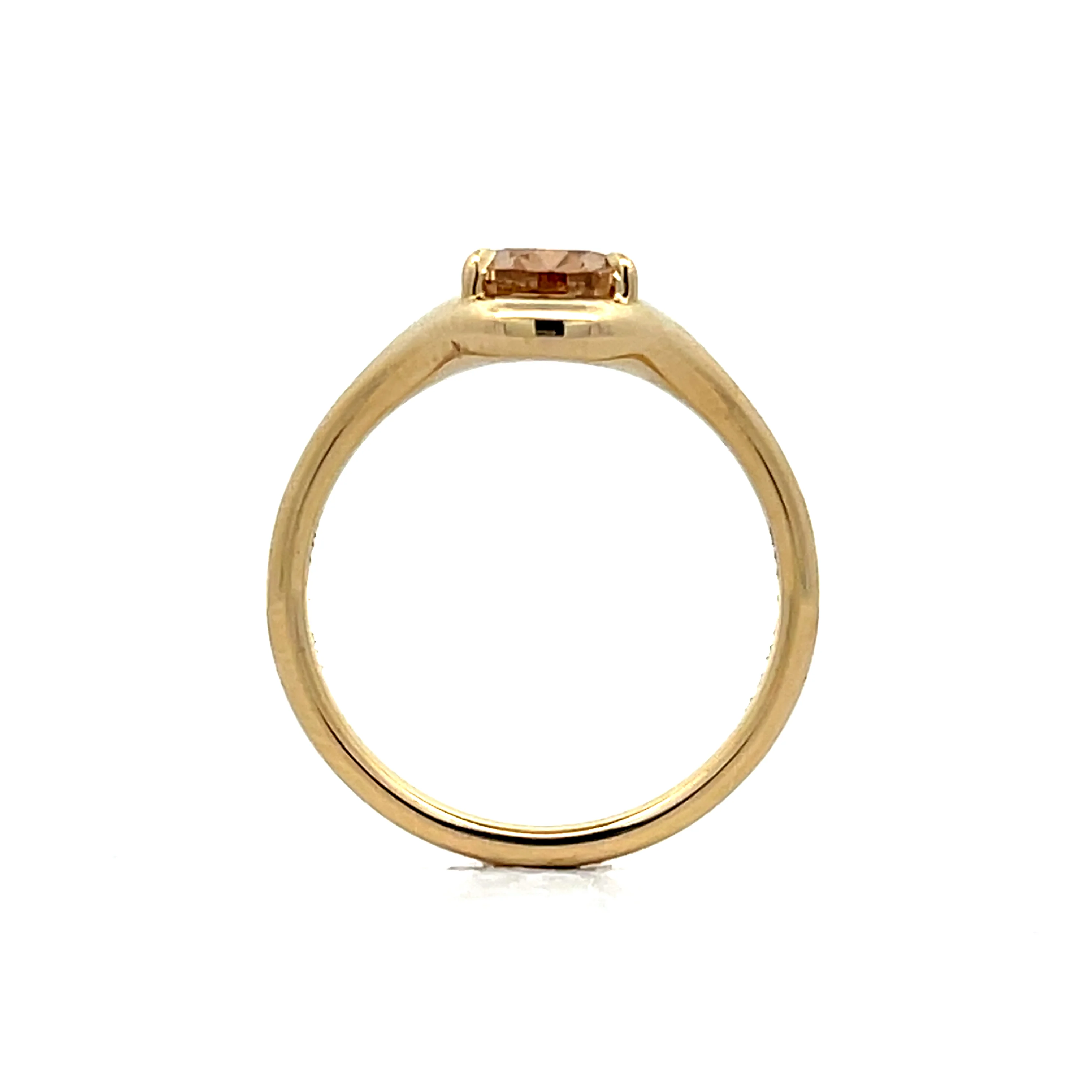 1.15 Pear Cut Diamond Engagement Ring in 14k Yellow Gold - Image 4