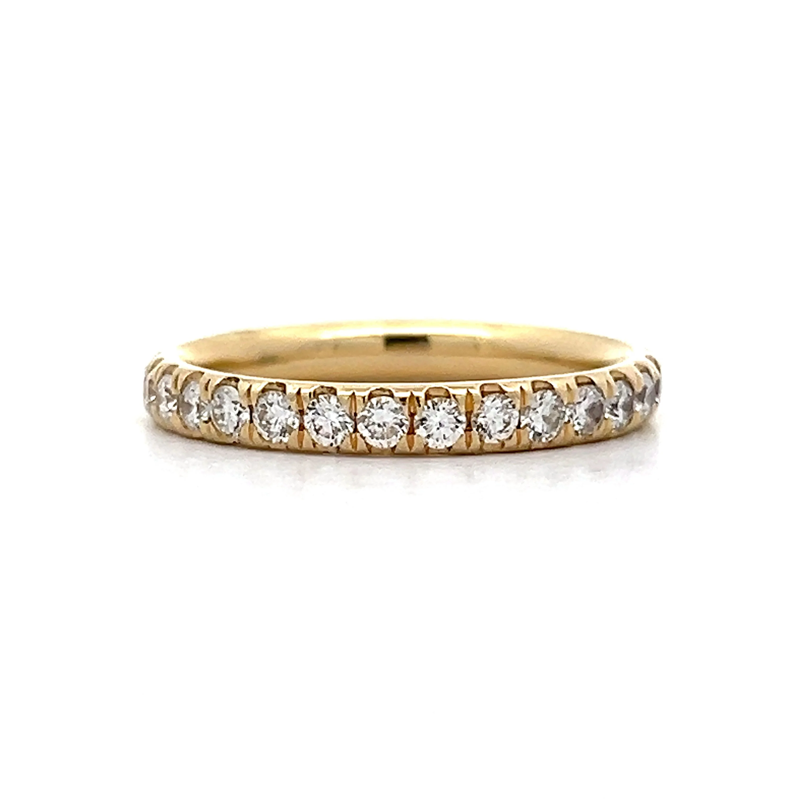 1.20 Diamond Eternity Wedding Band in 14k Yellow Gold - Image 3
