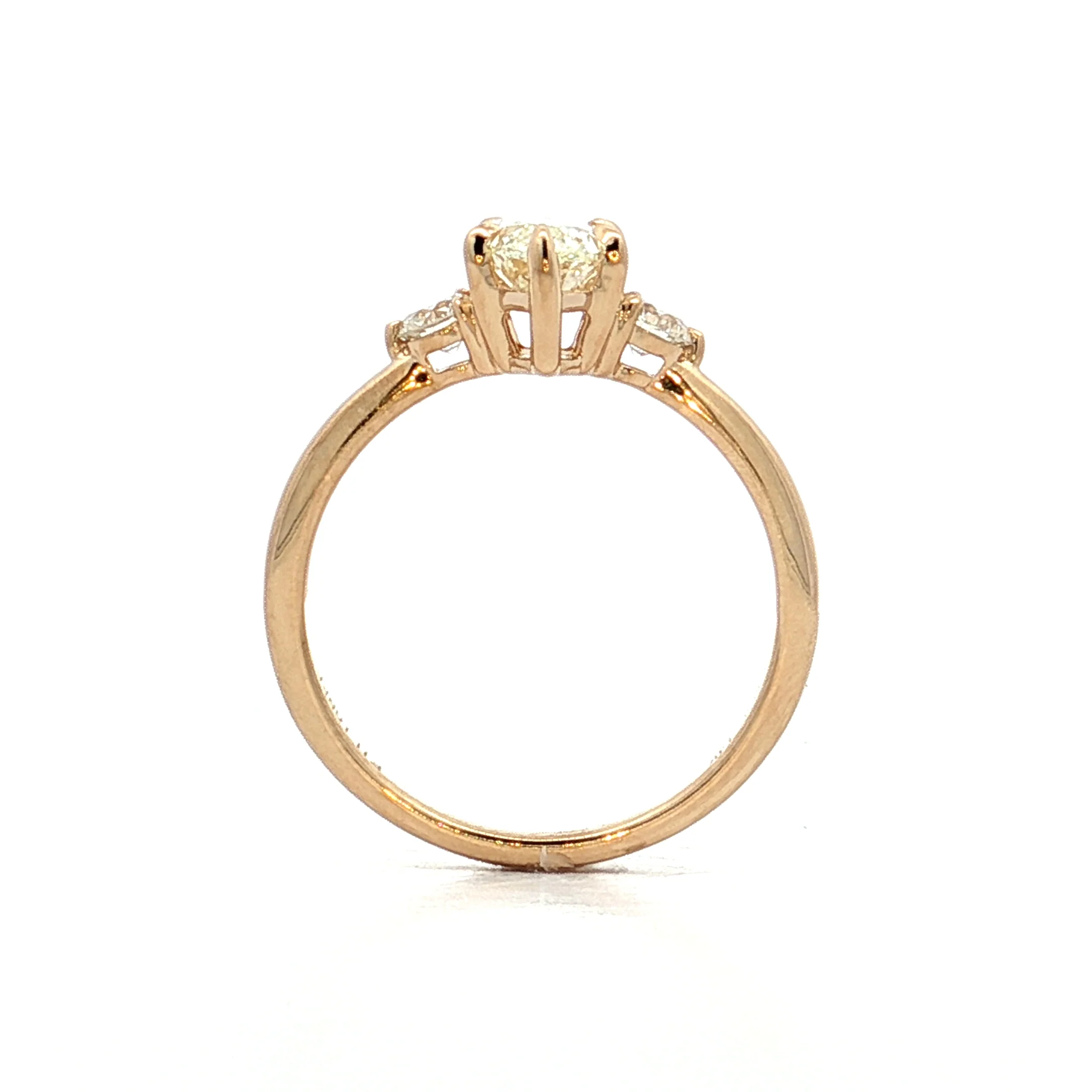 1.20 GIA Marquise Diamond Engagement Ring 14k - Image 4