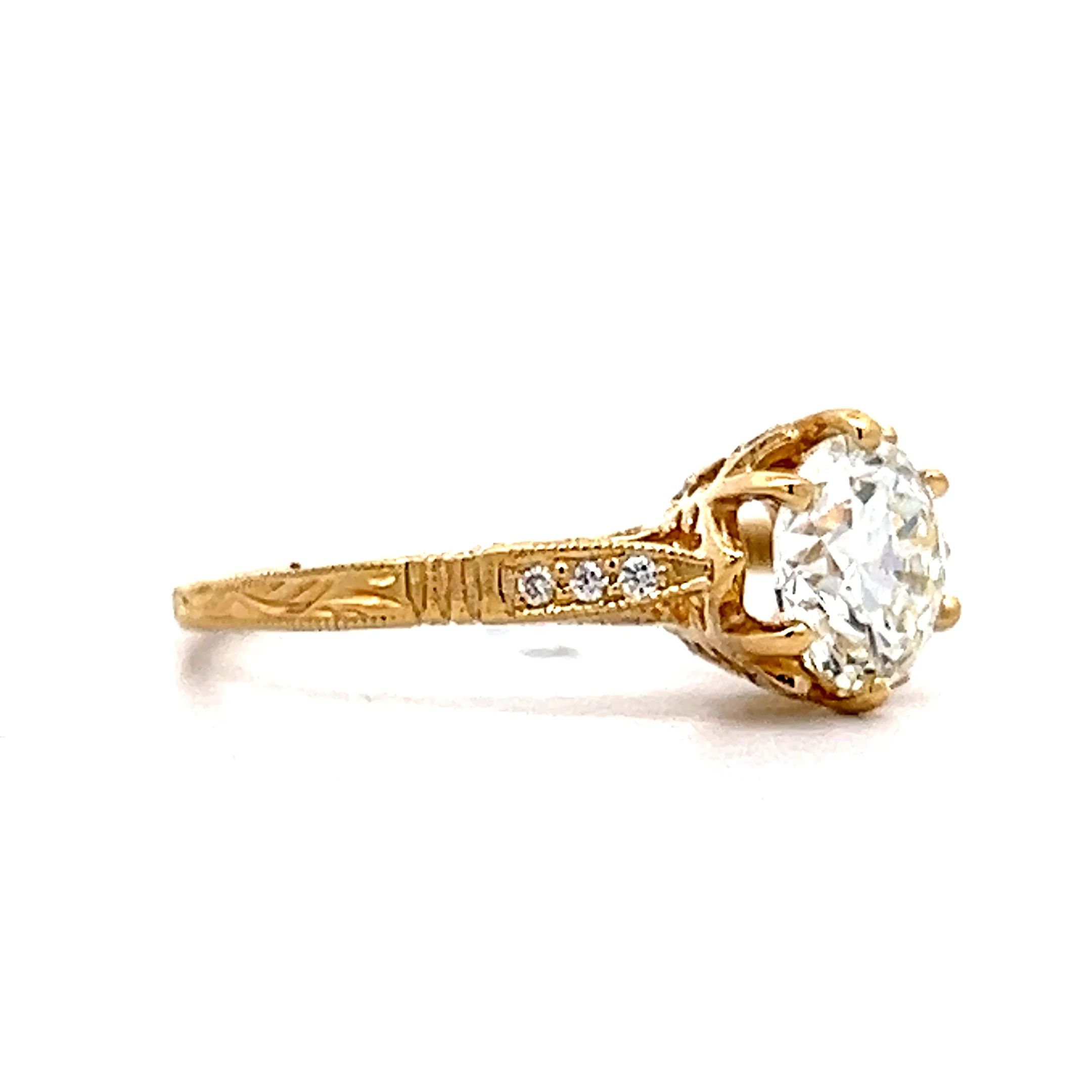1.20 Solitaire Diamond Engagement Ring in 18k - Image 3