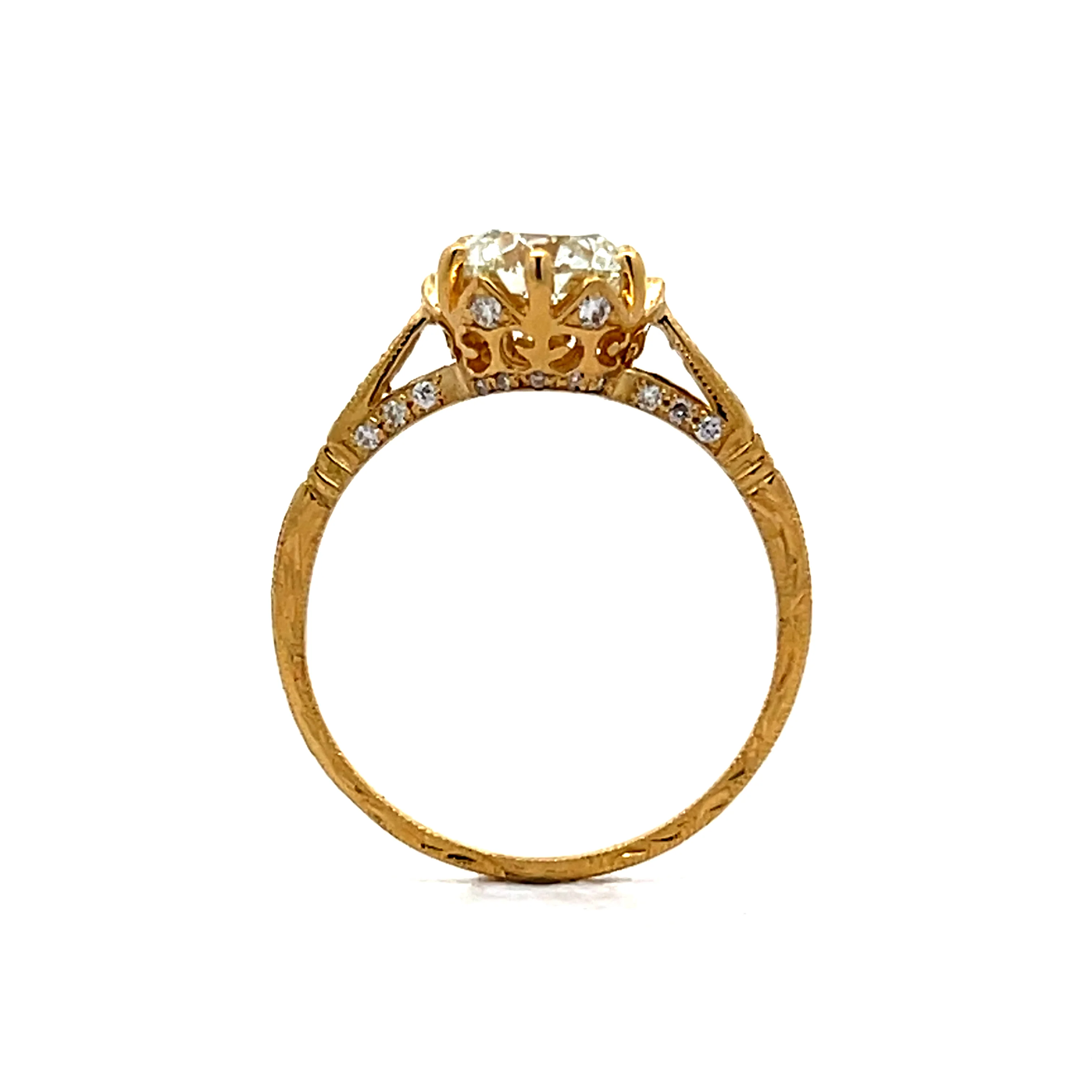 1.20 Solitaire Diamond Engagement Ring in 18k - Image 4