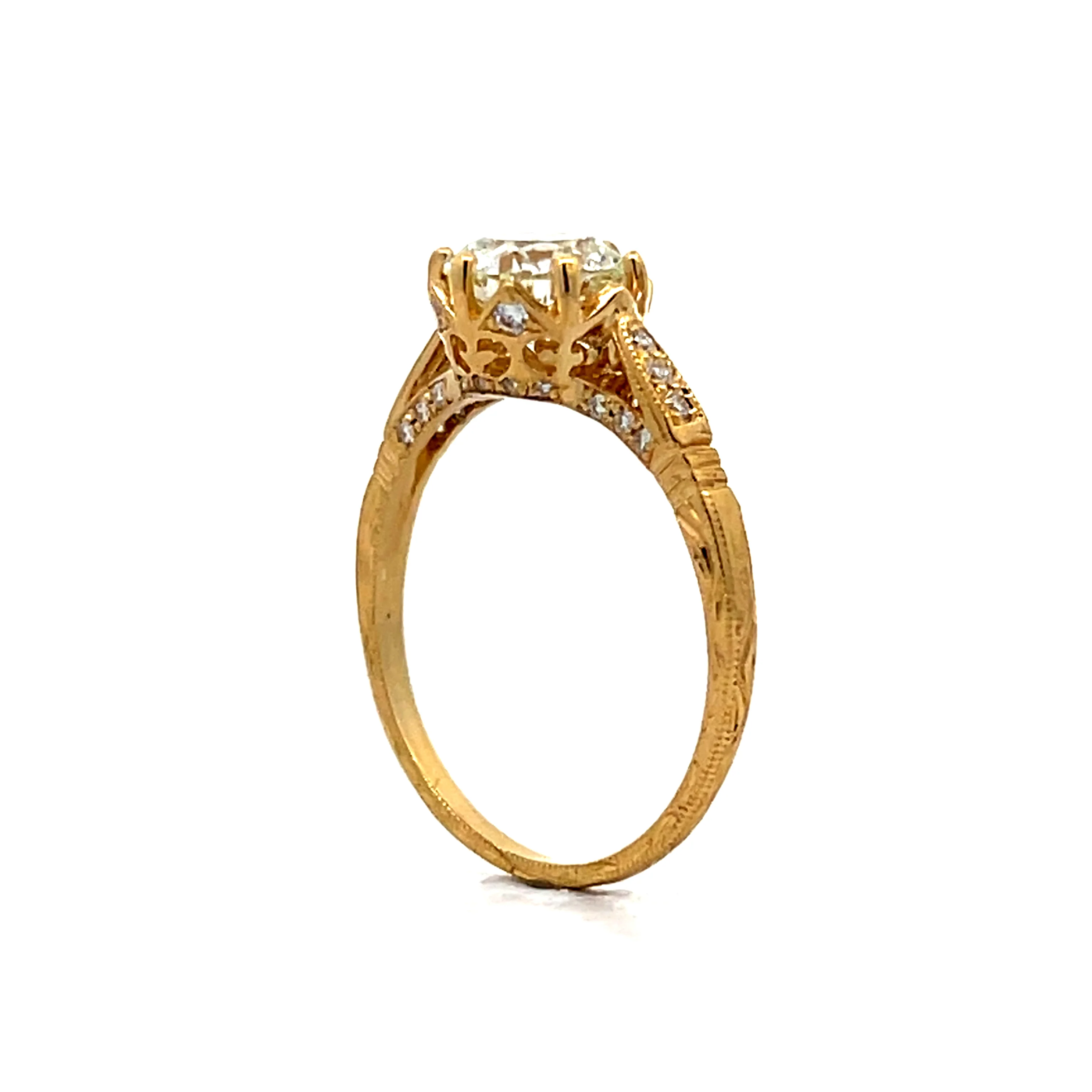 1.20 Solitaire Diamond Engagement Ring in 18k - Image 5