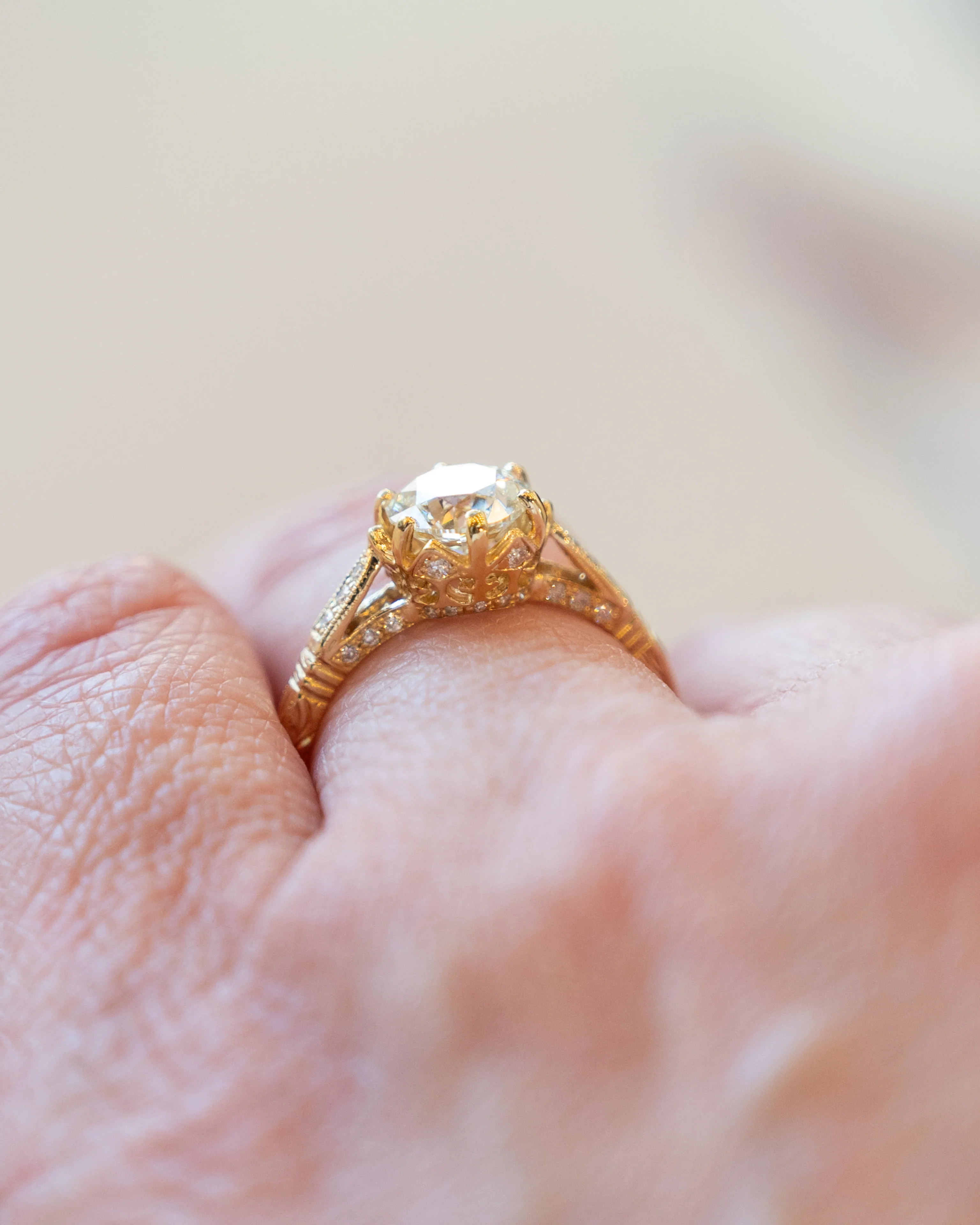 1.20 Solitaire Diamond Engagement Ring in 18k - Image 7