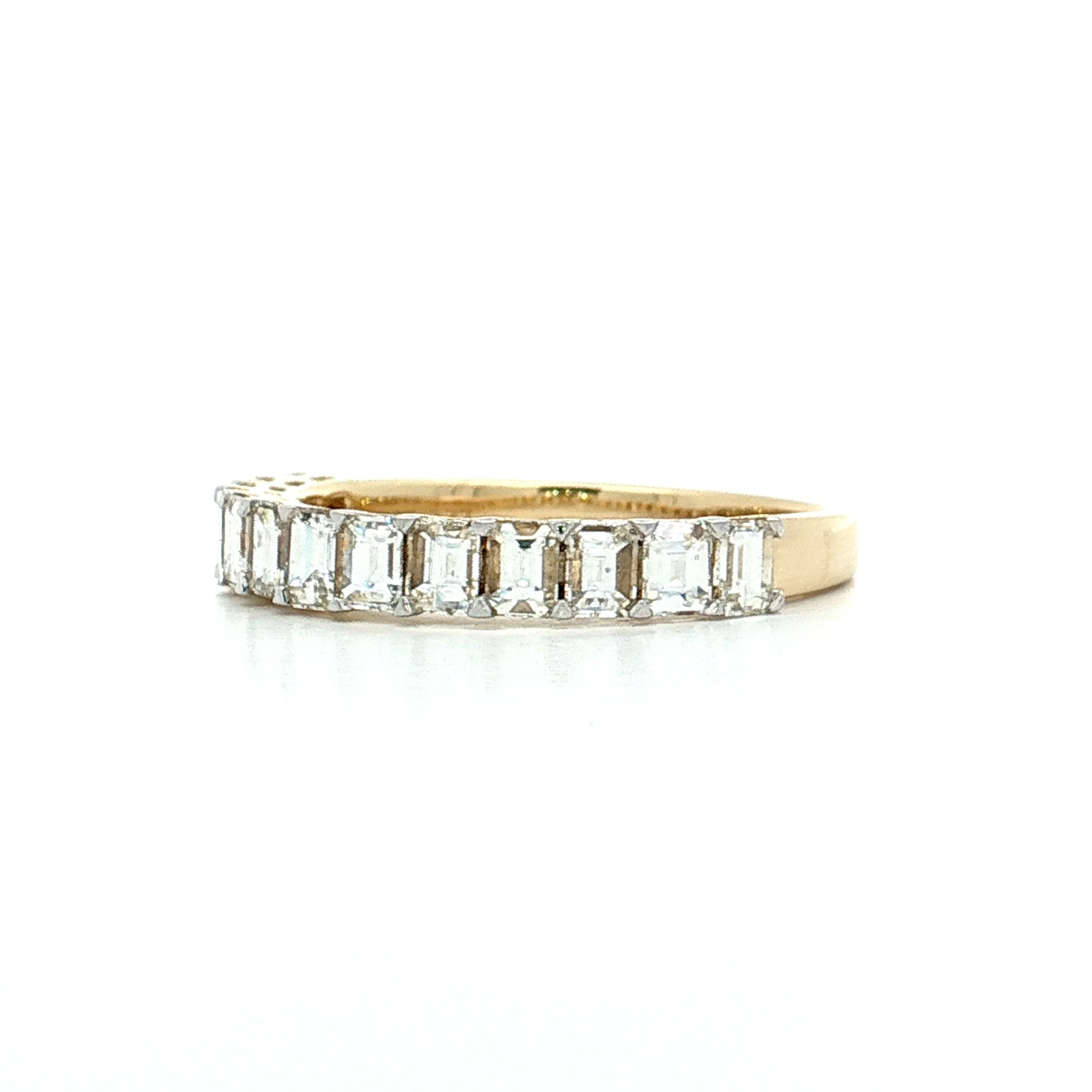 1.22 Emerald Cut Diamond Stacking Band 14k - Image 2