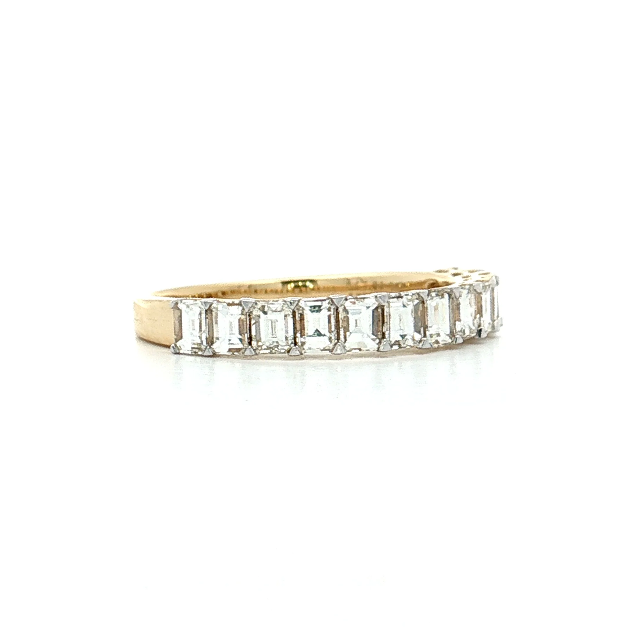 1.22 Emerald Cut Diamond Stacking Band 14k - Image 3