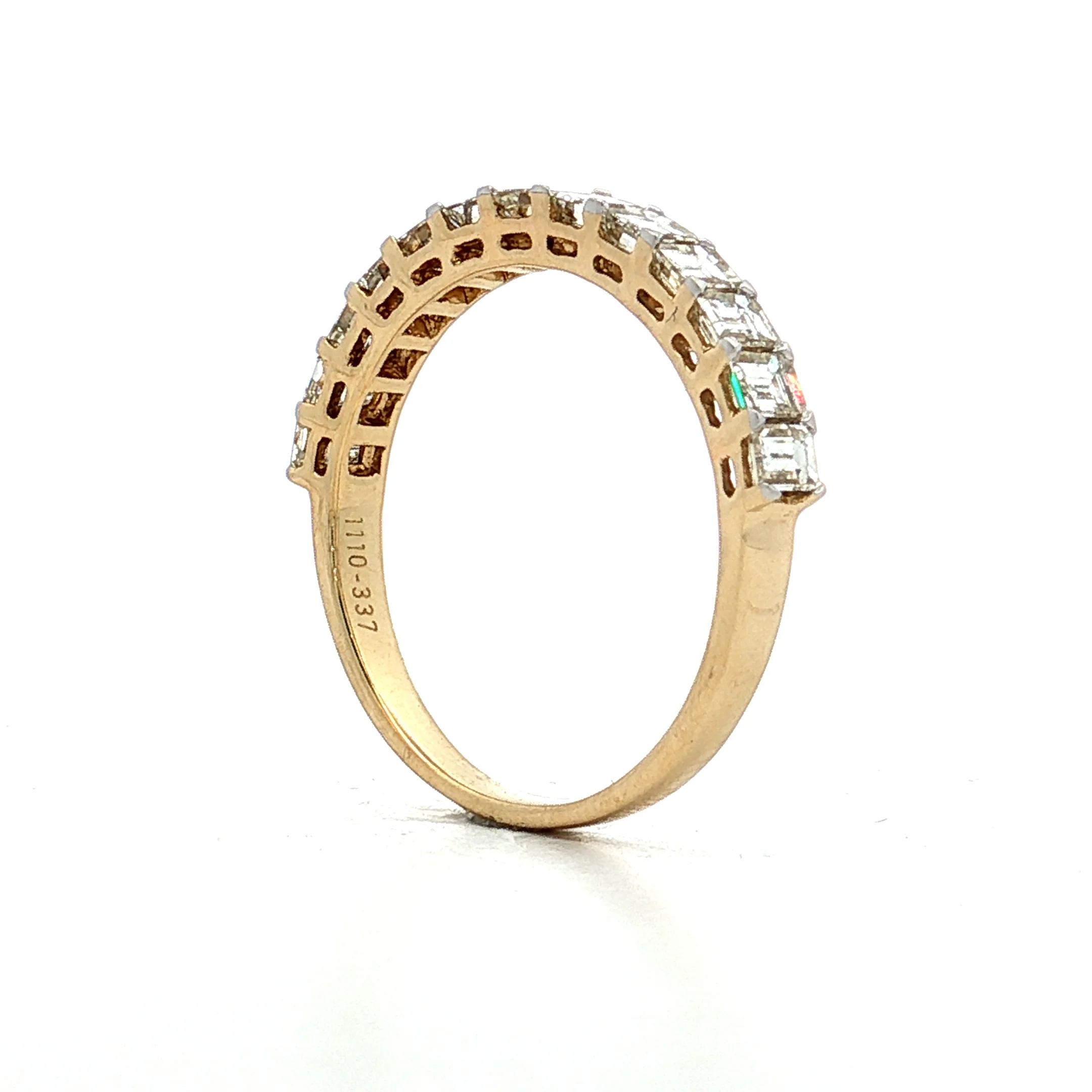 1.22 Emerald Cut Diamond Stacking Band 14k - Image 5