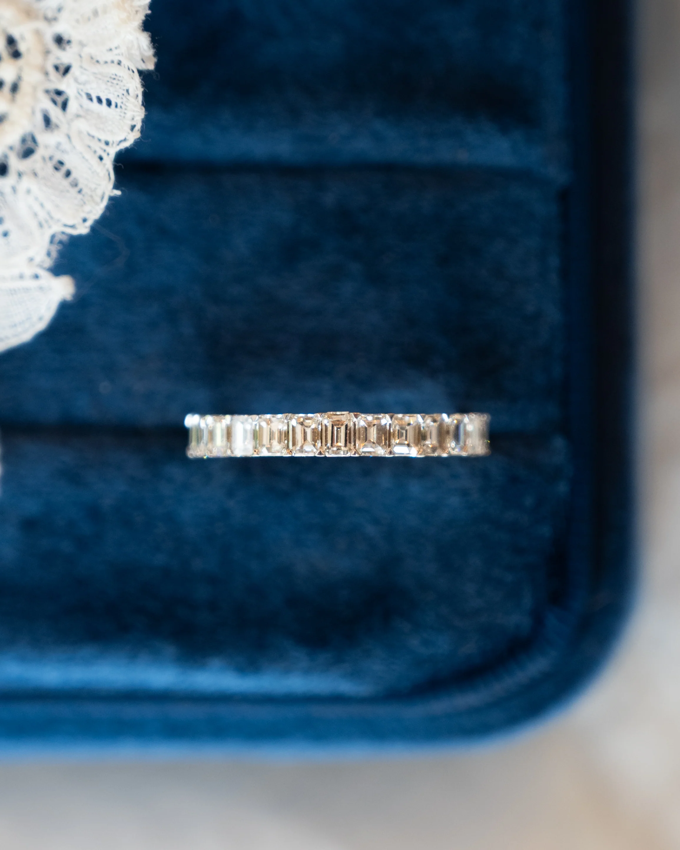 1.22 Emerald Cut Diamond Stacking Band 14k - Image 6