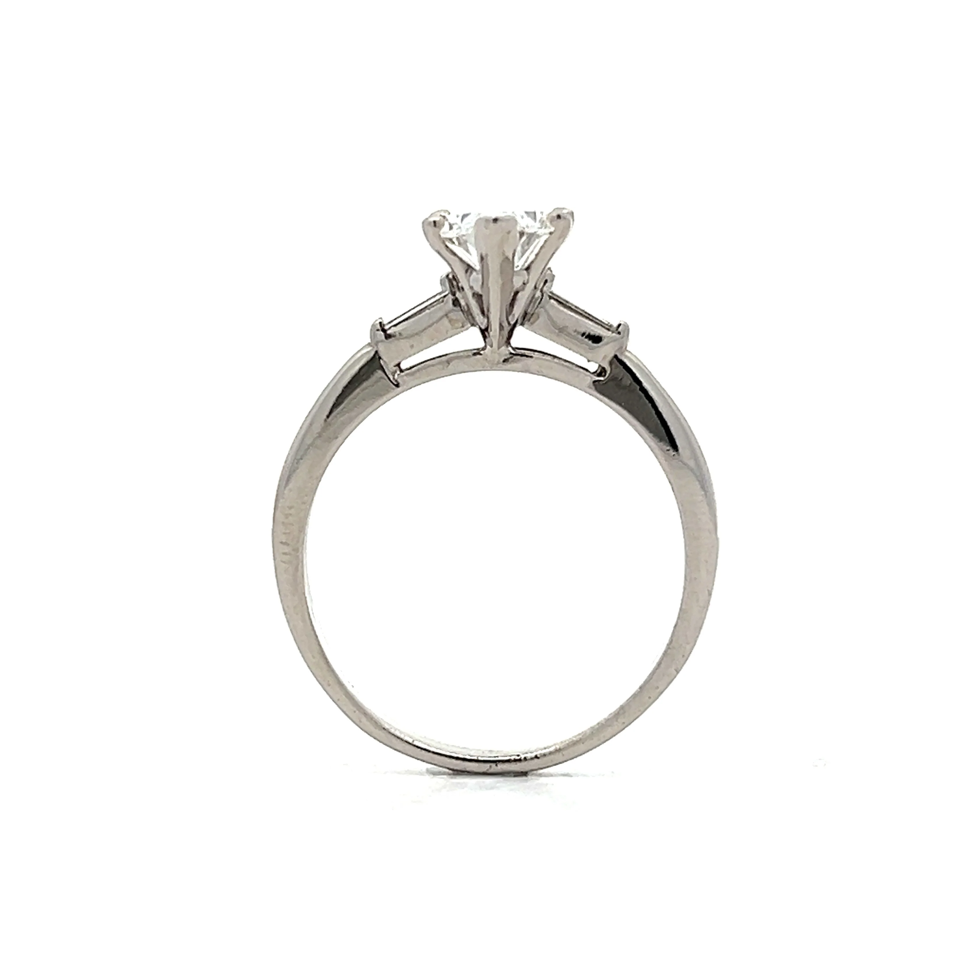 1.22 Marquise Diamond Solitaire Engagement Ring in 18k - Image 4