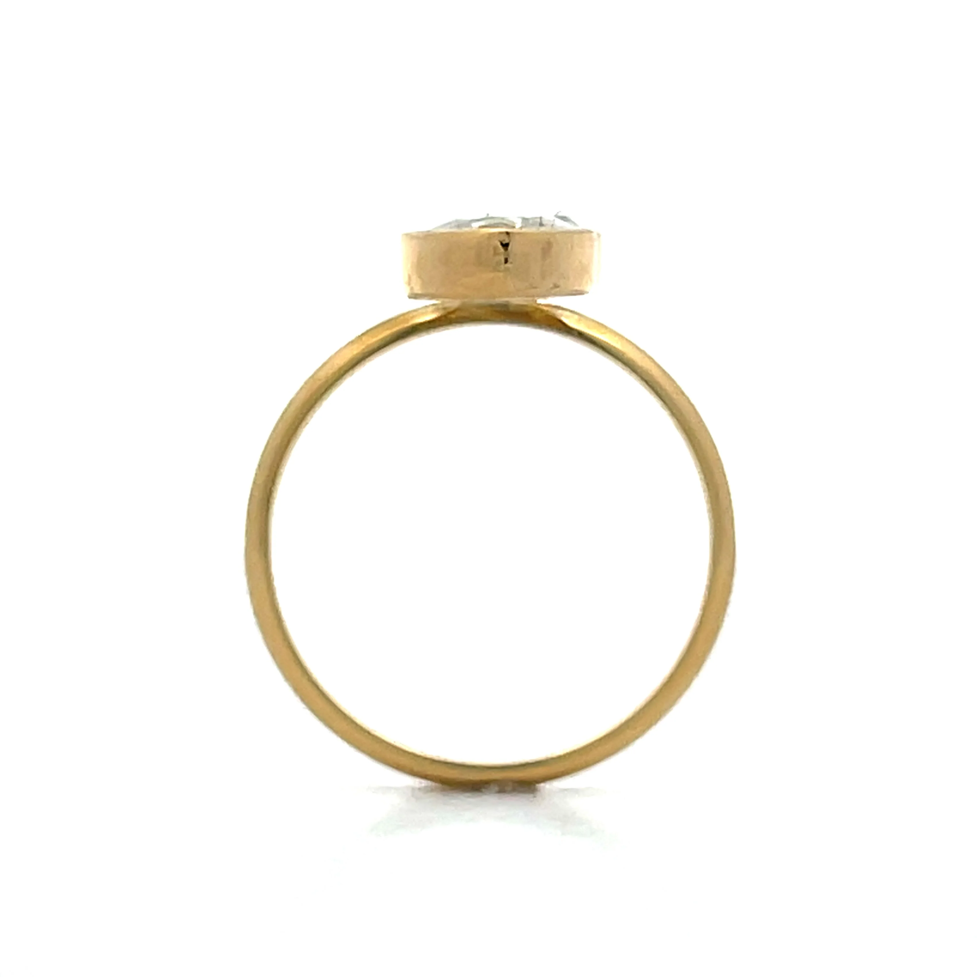 1.22 Rose Cut Diamond Right Hand Ring in 18k - Image 4