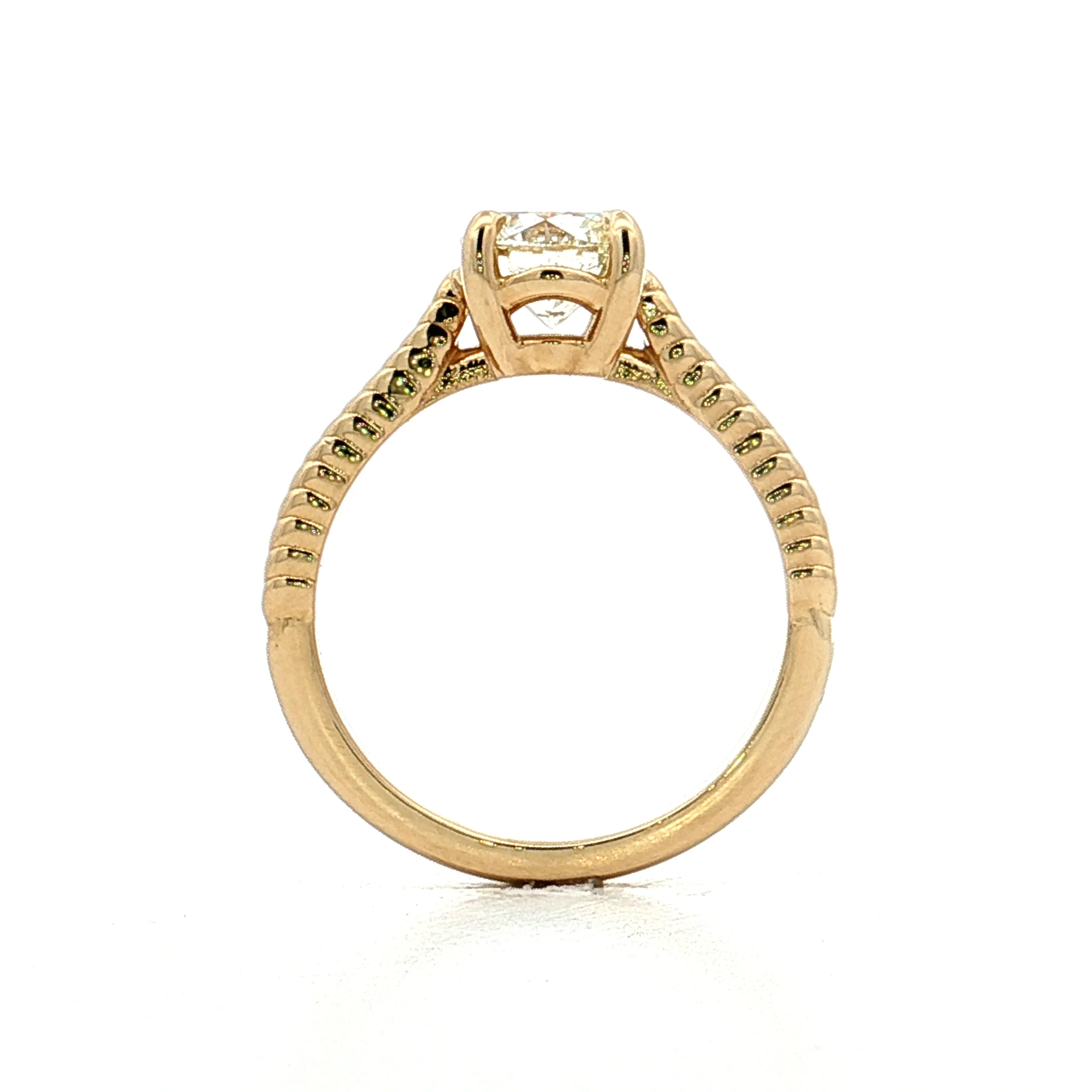 1.23 Round Diamond Solitaire Engagement Ring 14k - Image 4